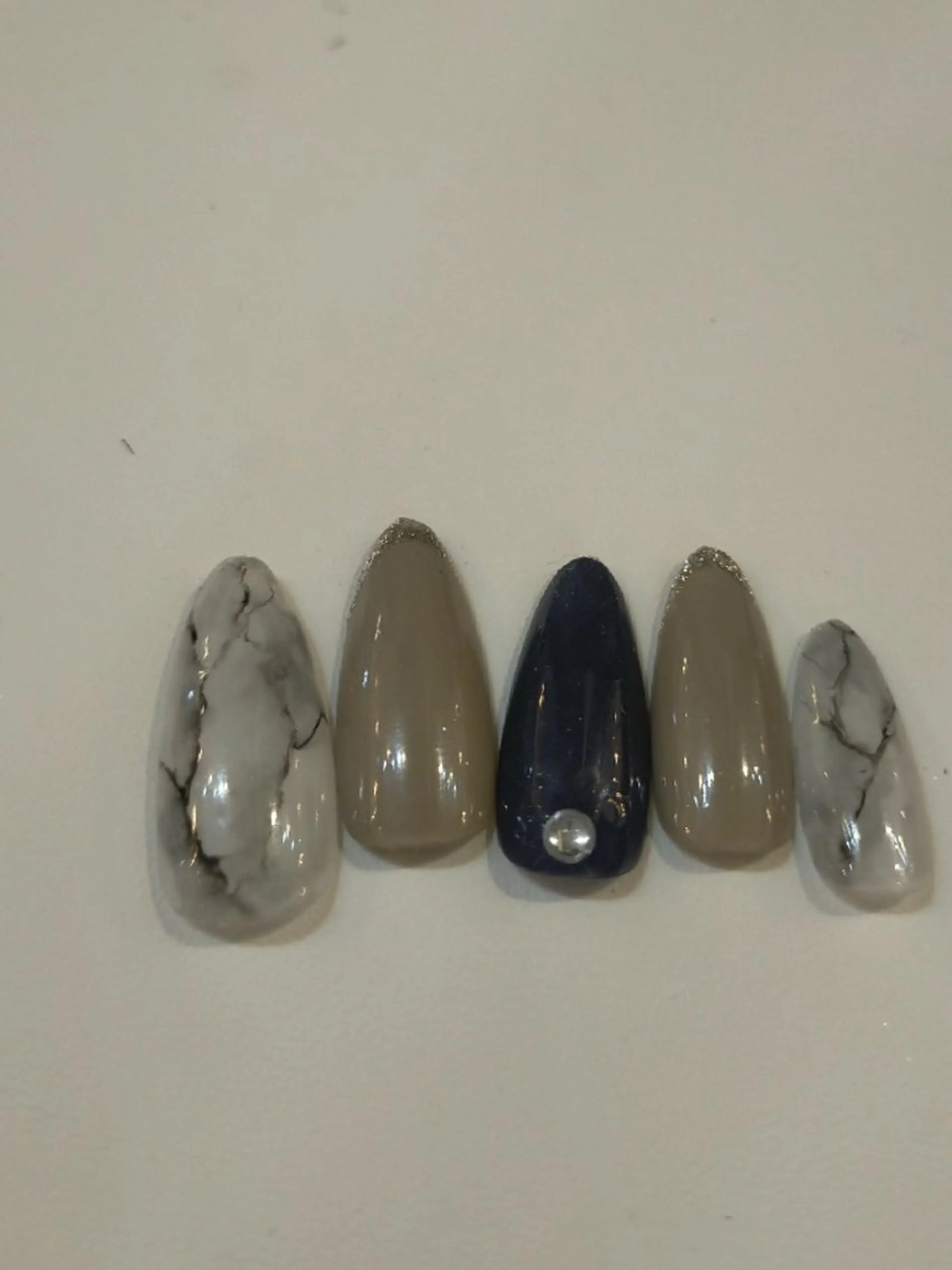 ネイル 大理石ネイル(マーブル) シンプルネイル ハンドネイル MAHALO NAIlのネイルデザイン