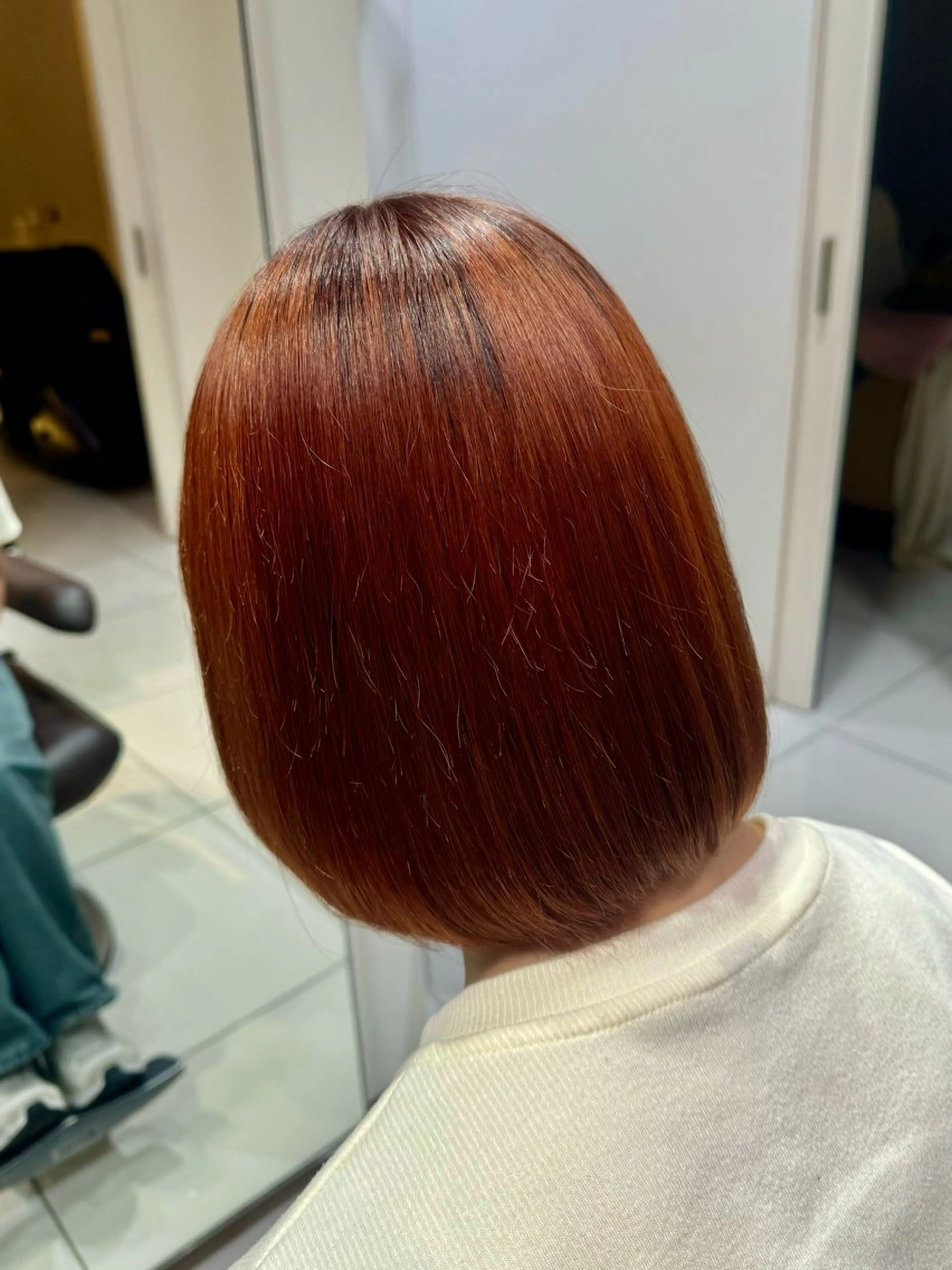 ショート カラー カット ヘアカラー トリートメント 暖色カラー/艶カラー レイヤー/マツパのマツエク・マツパデザイン