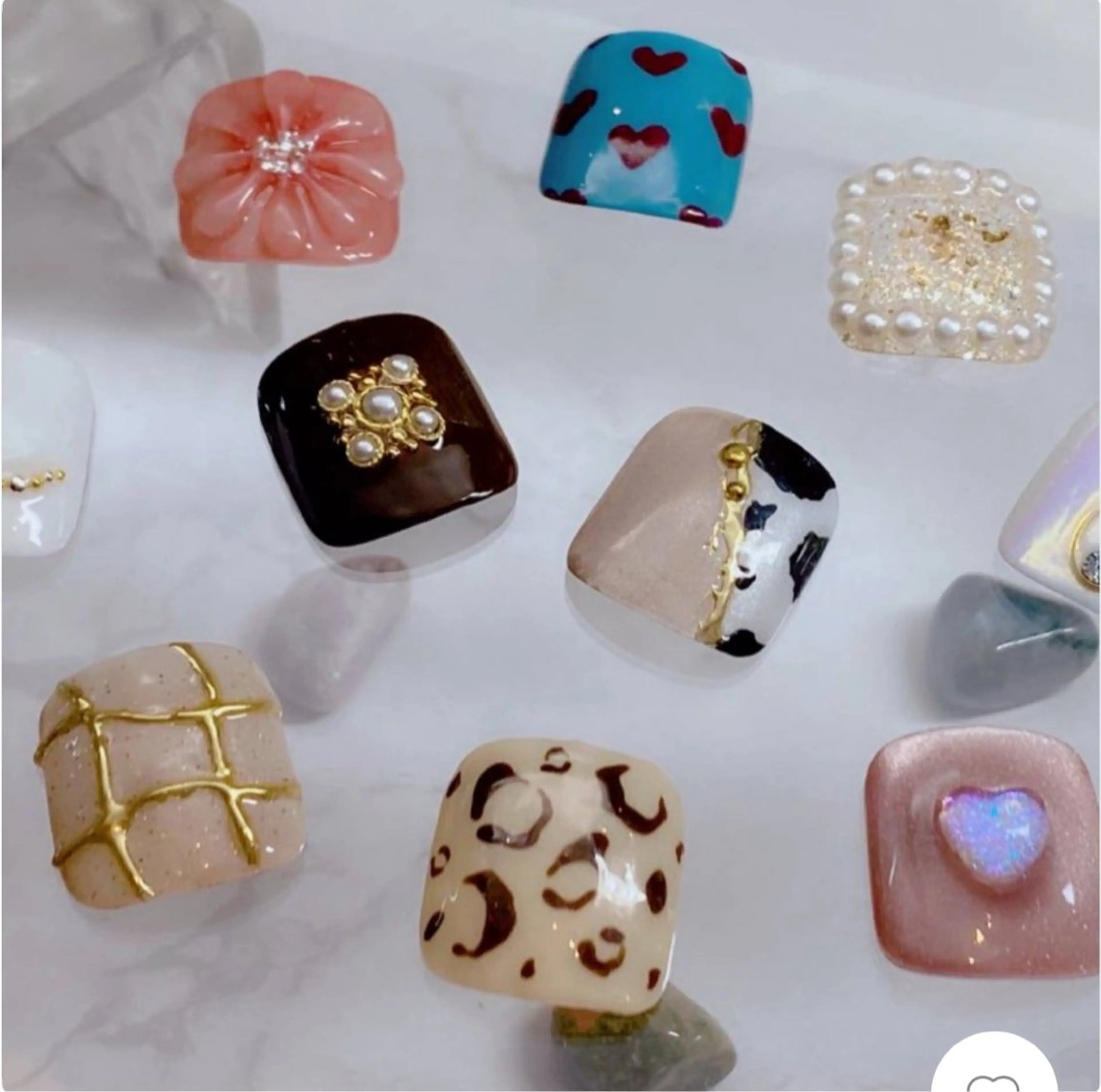 【フット🫧】オフなし×ワンポイントデザイン🎀の写真