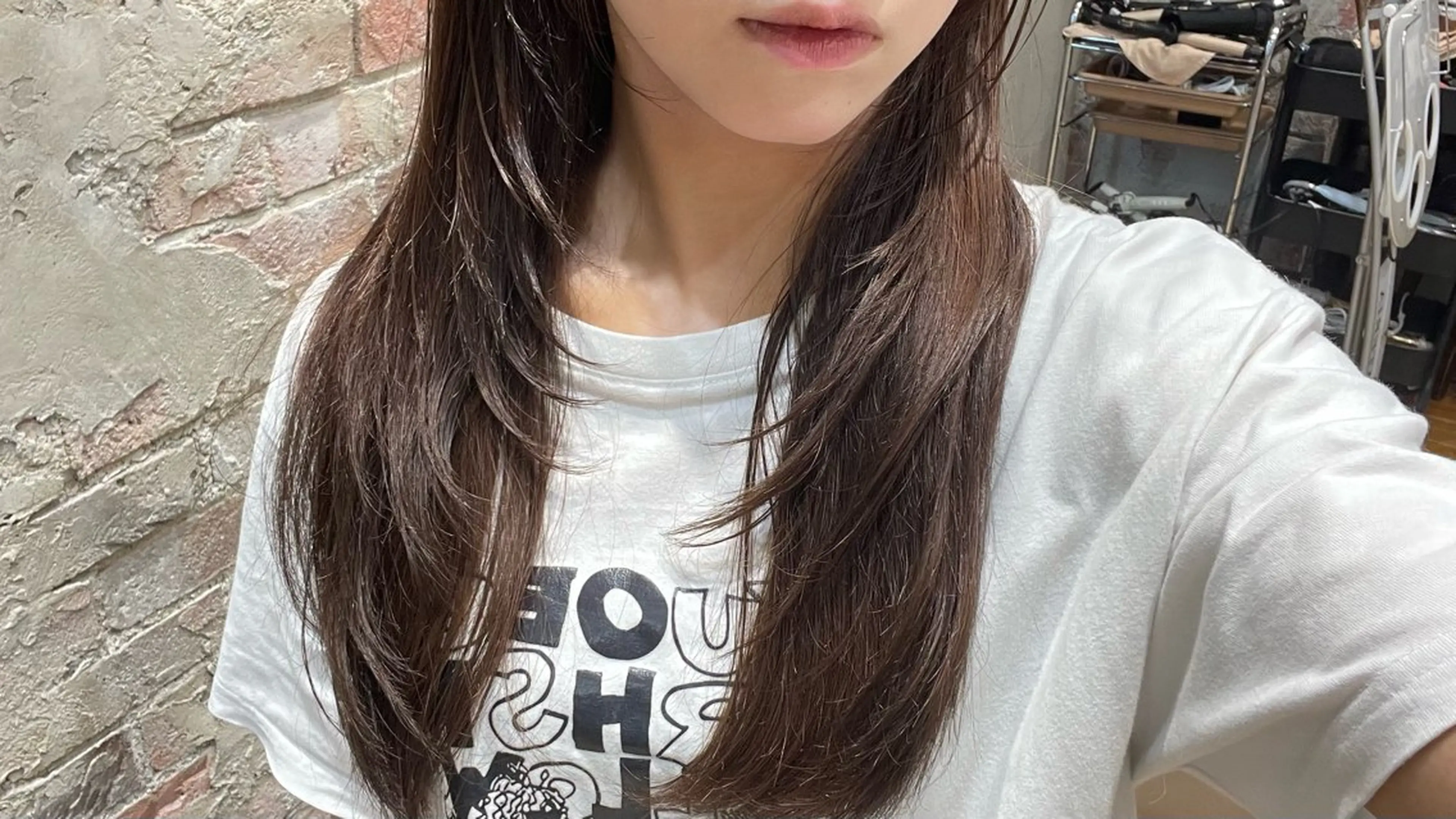 ロング ヘアカラー トリートメント 大木 唯月のヘアスタイル