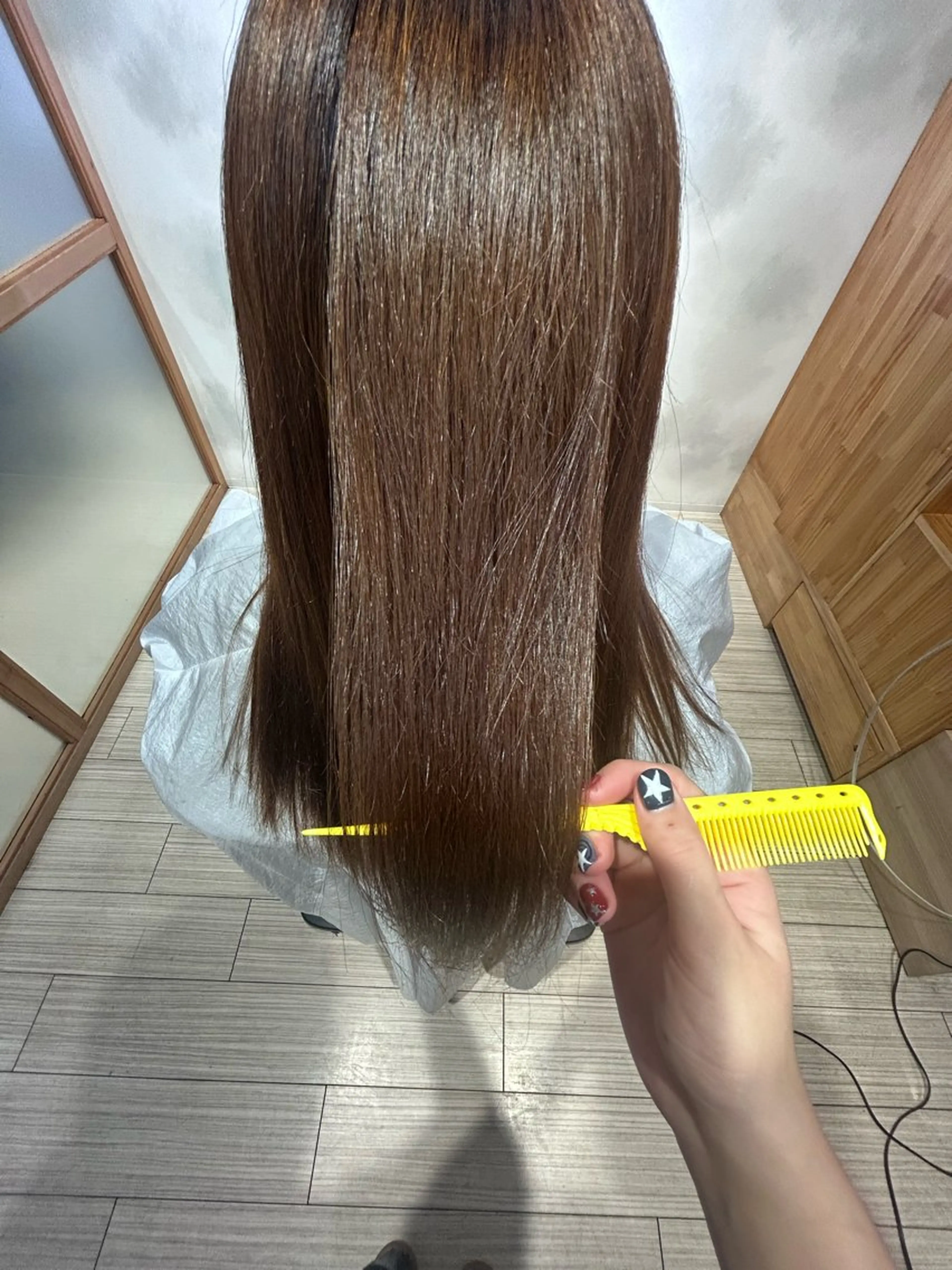 ロング 縮毛矯正 縮毛矯正 ・:*+.さいとう .:+のヘアスタイル