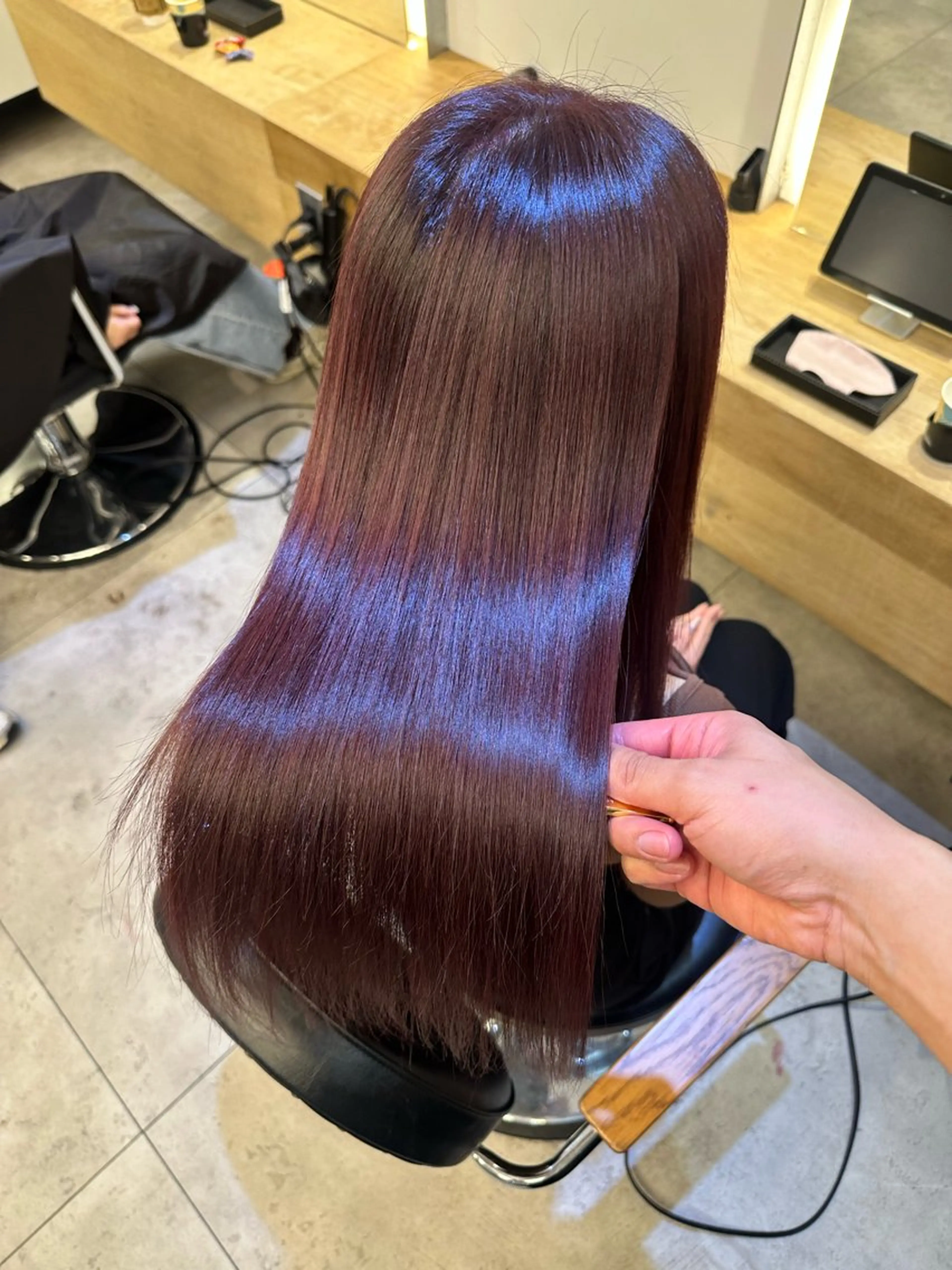 ロング カット ヘアカラー トリートメント 全席個室サロンIA by Zina渋谷所属・艶髪🩶渋谷🩶 MIZUKI🩶のヘアスタイル