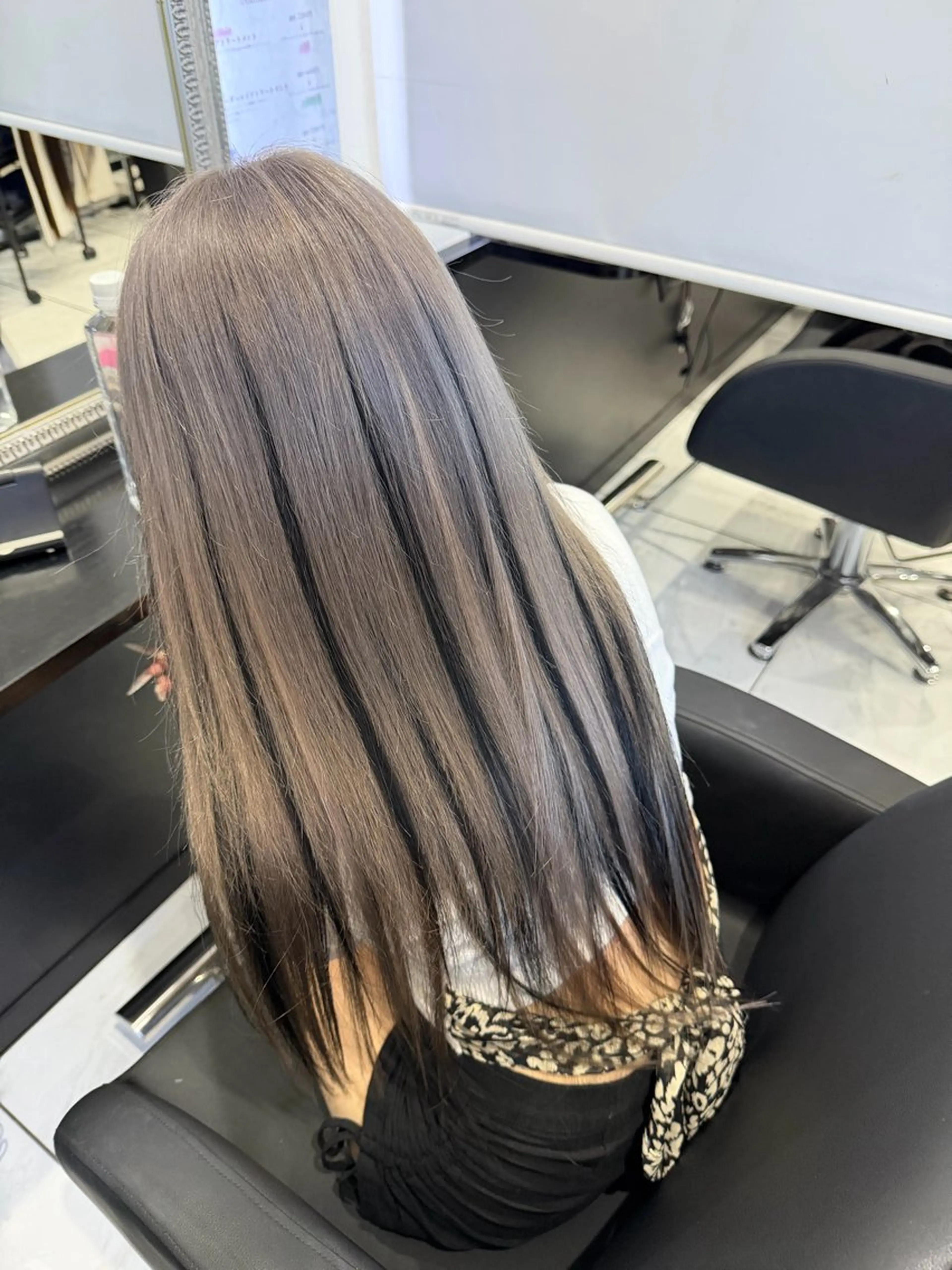 ロング カット エクステ 長田 麻友子のヘアスタイル