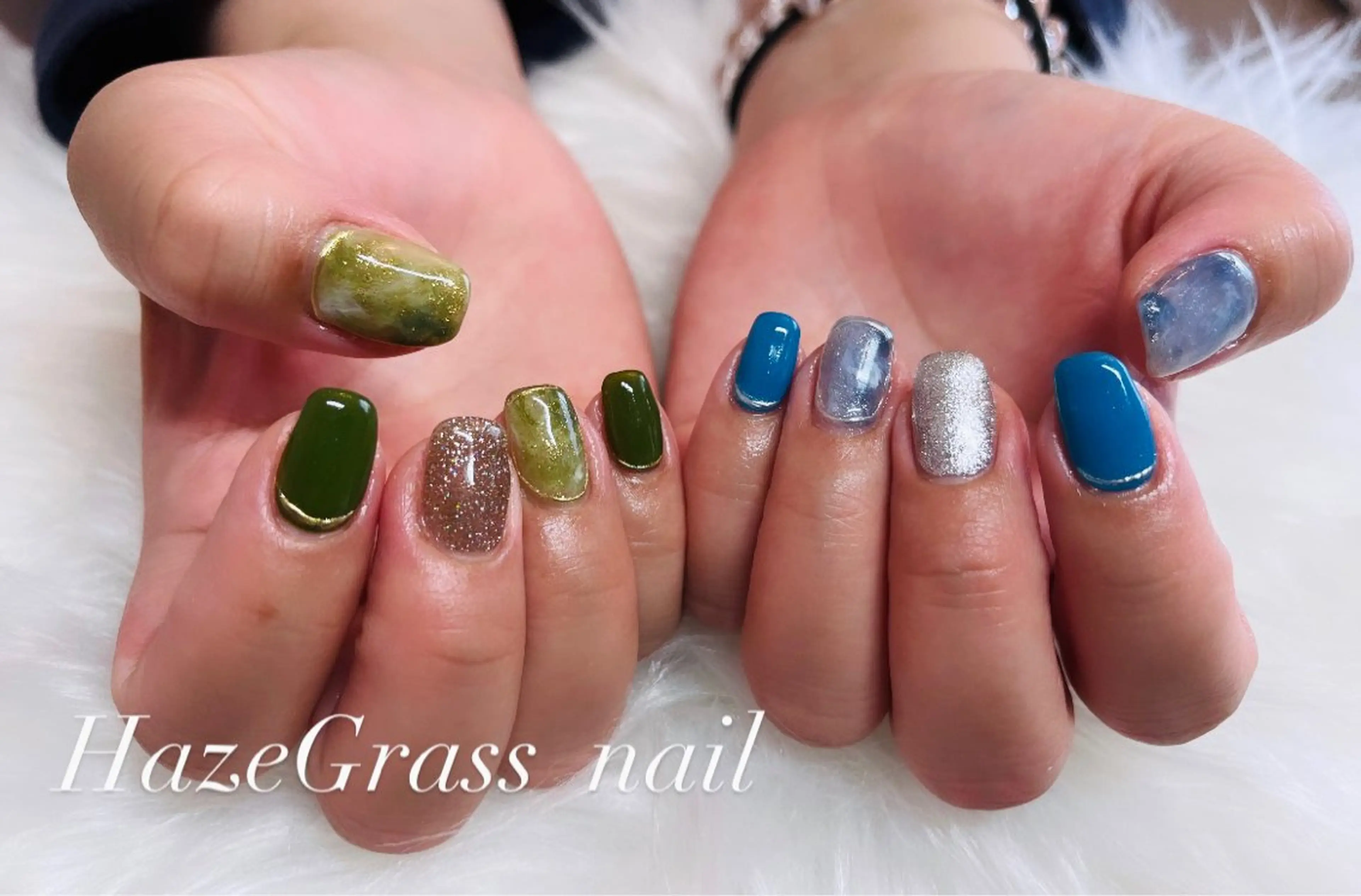 ネイル ニュアンスネイル ハンドネイル HazeGrass NAILのネイルデザイン