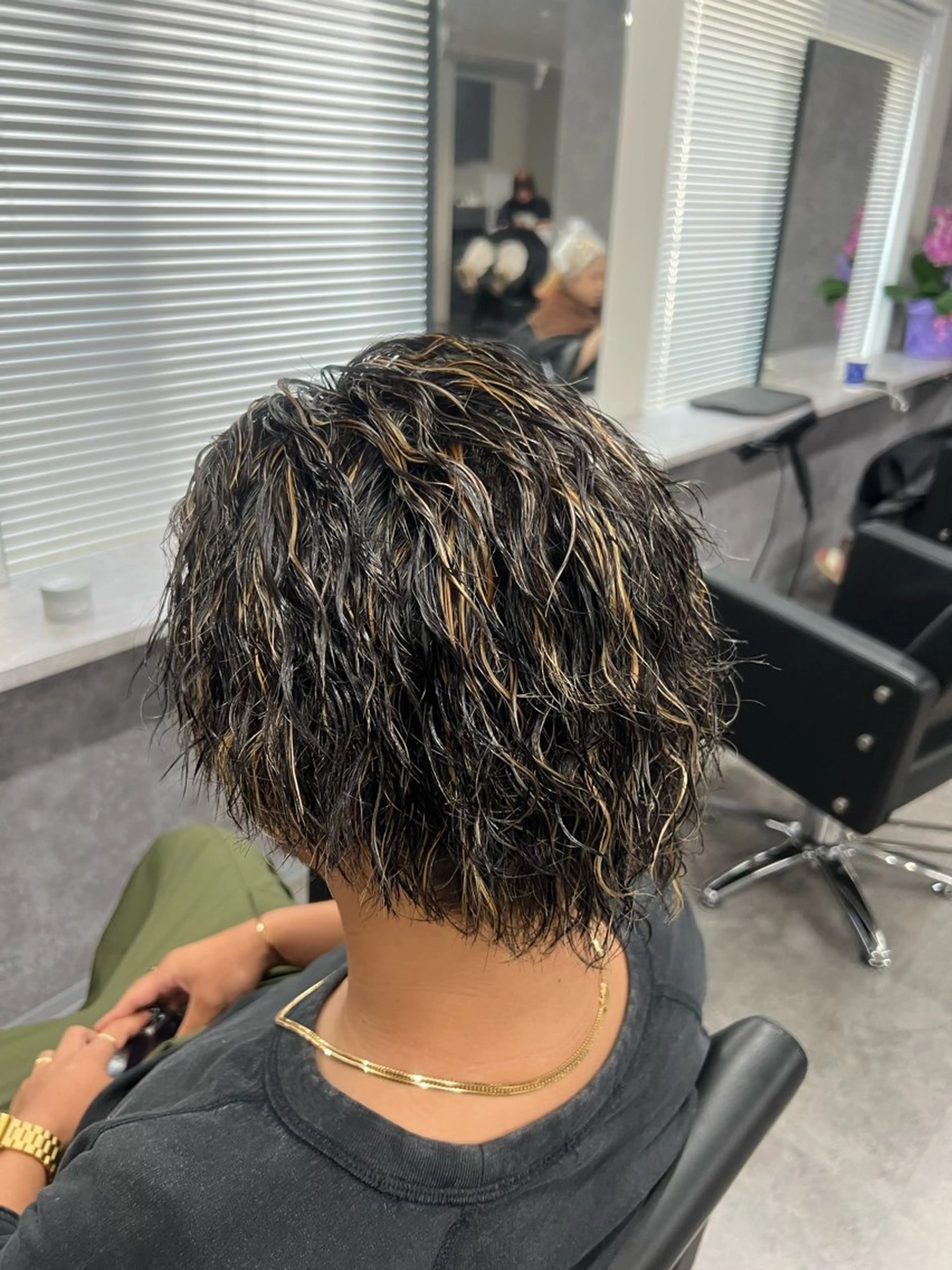 カラー パーマ メンズ メンズメッシュ メッシュ 👑立川No.1筋肉 美容師👑しゅーとのヘアスタイル