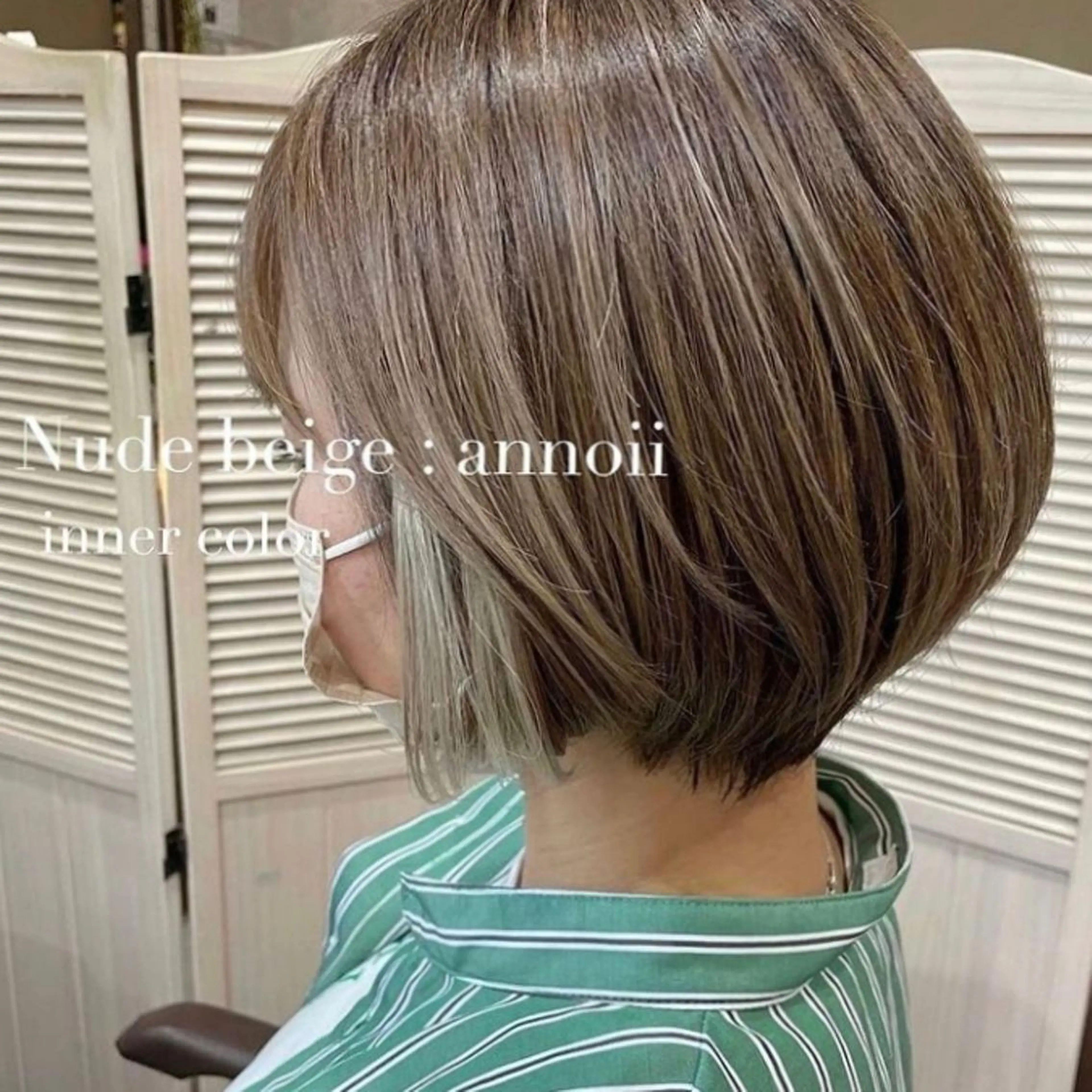 ショート カラー カット ヘアカラー トリートメント annoii hair eye nail所属・annoiiヘア・マ ツゲ・眉毛・耳つぼのヘアスタイル