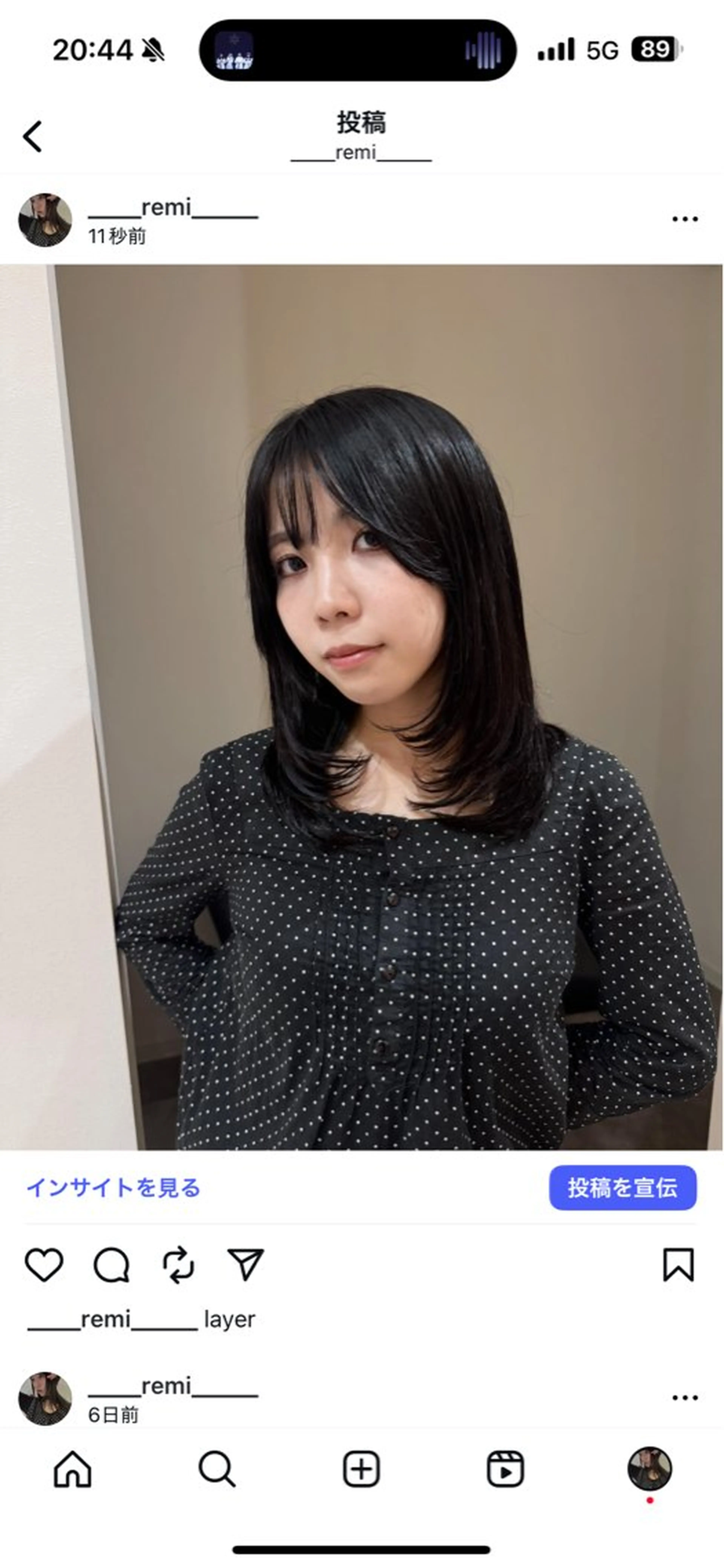ミディアム カラー newi remi🖤のヘアスタイル