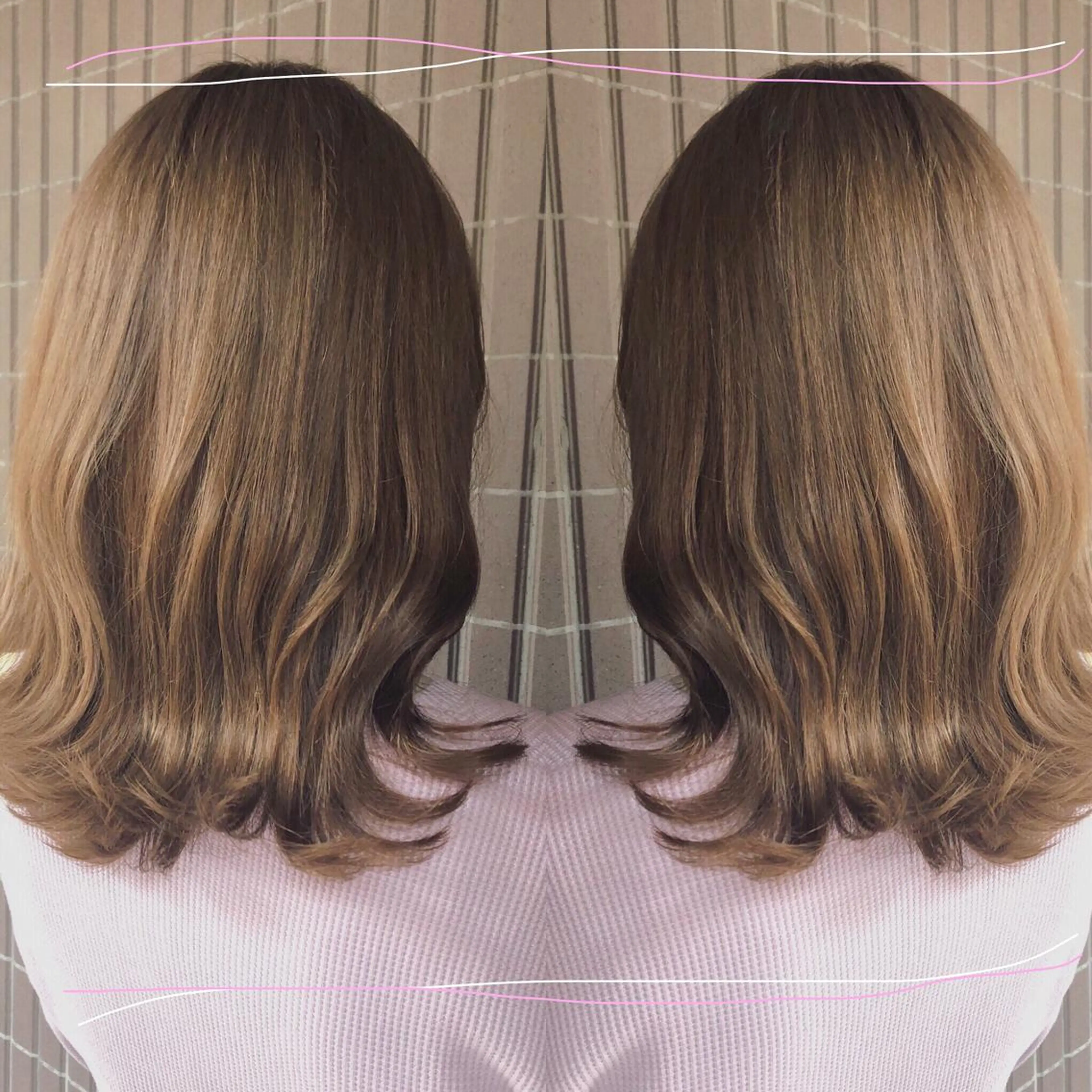 カラー ベージュカラー ミルクティーベージュ 後藤 陽花子のヘアスタイル