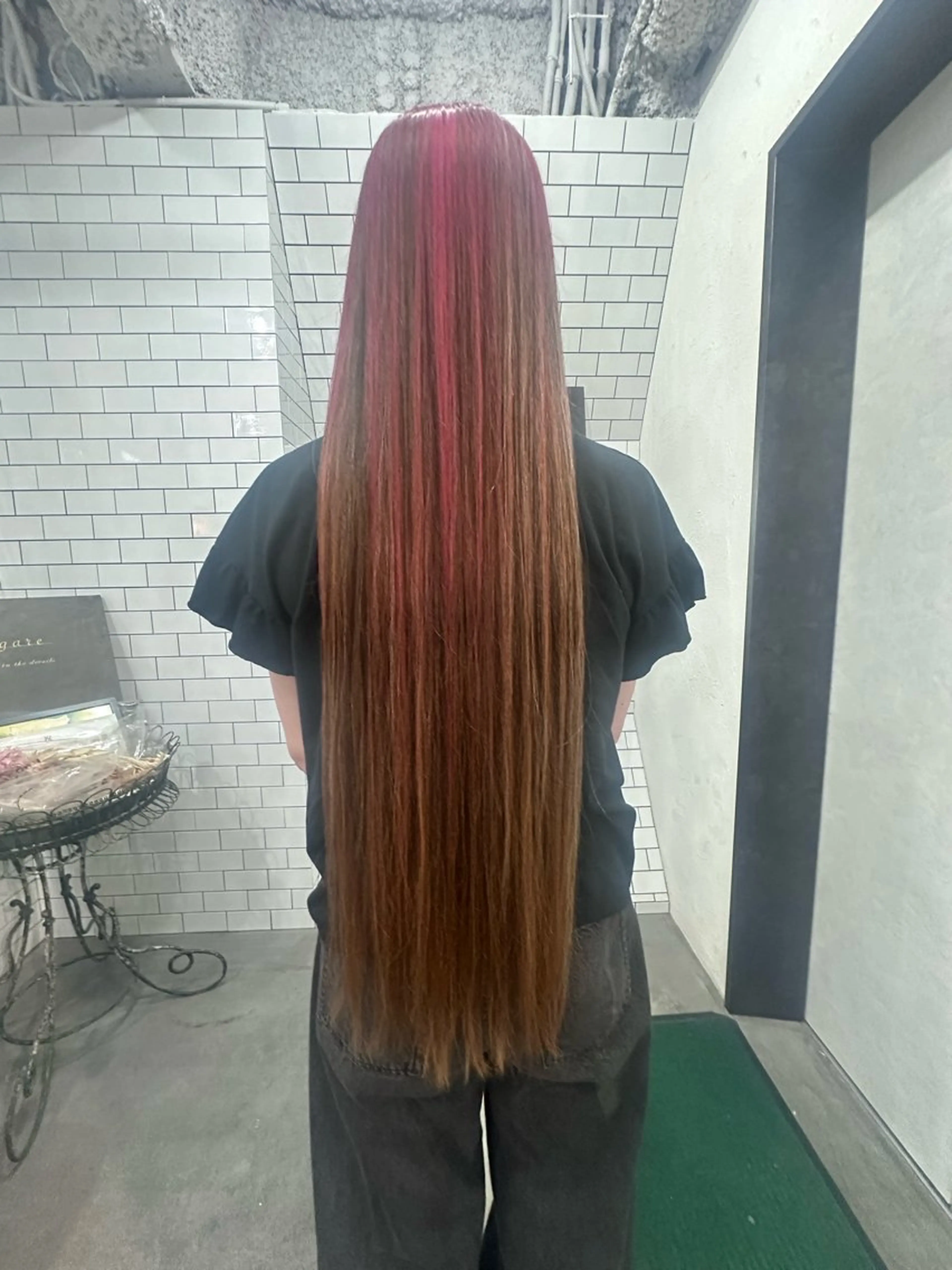 ロング カット 縮毛矯正 妙見 知洋のヘアスタイル