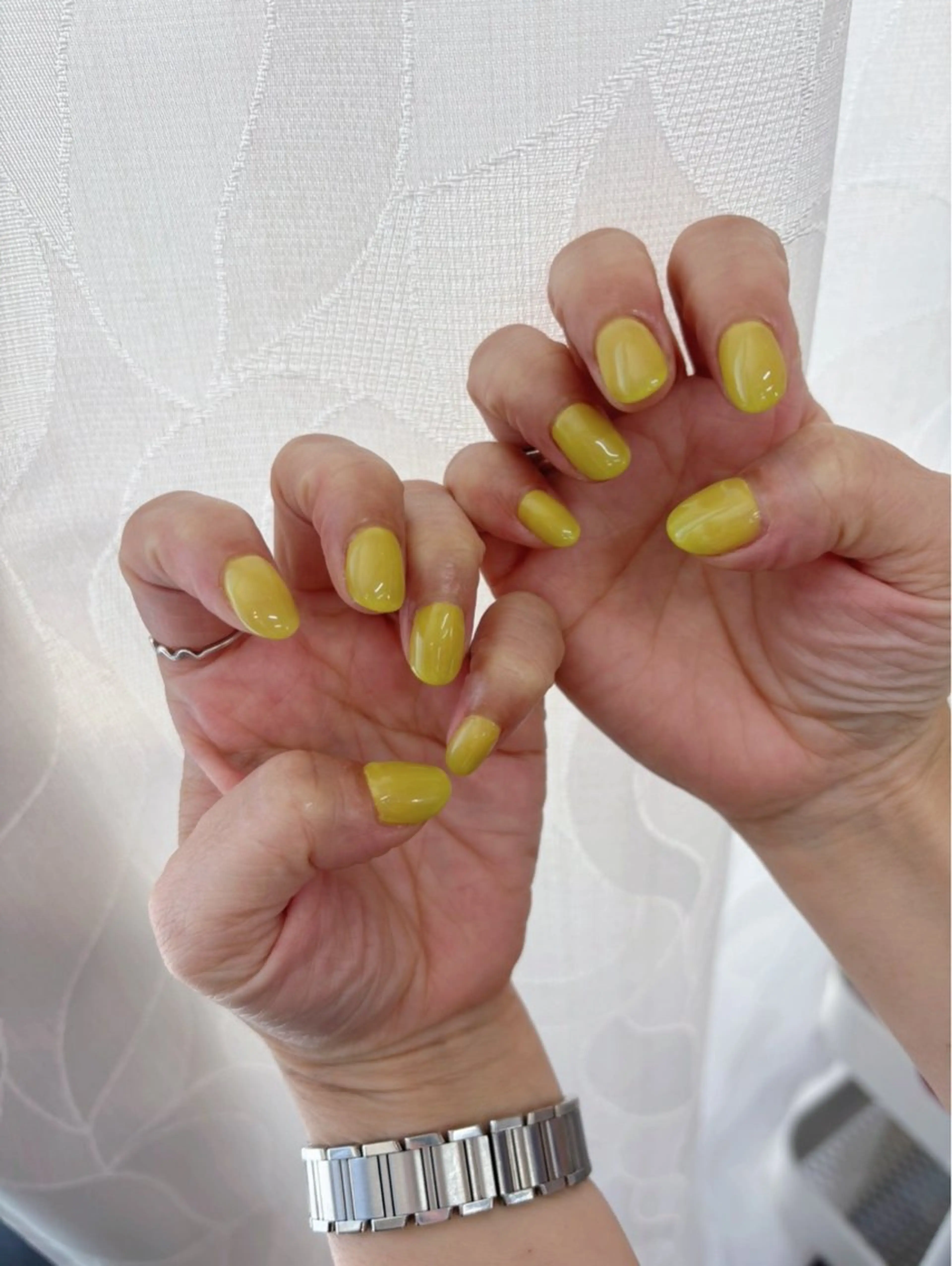 ネイル ワンカラーネイル ショートネイル ハンドネイル Angel coco hirotaのネイルデザイン