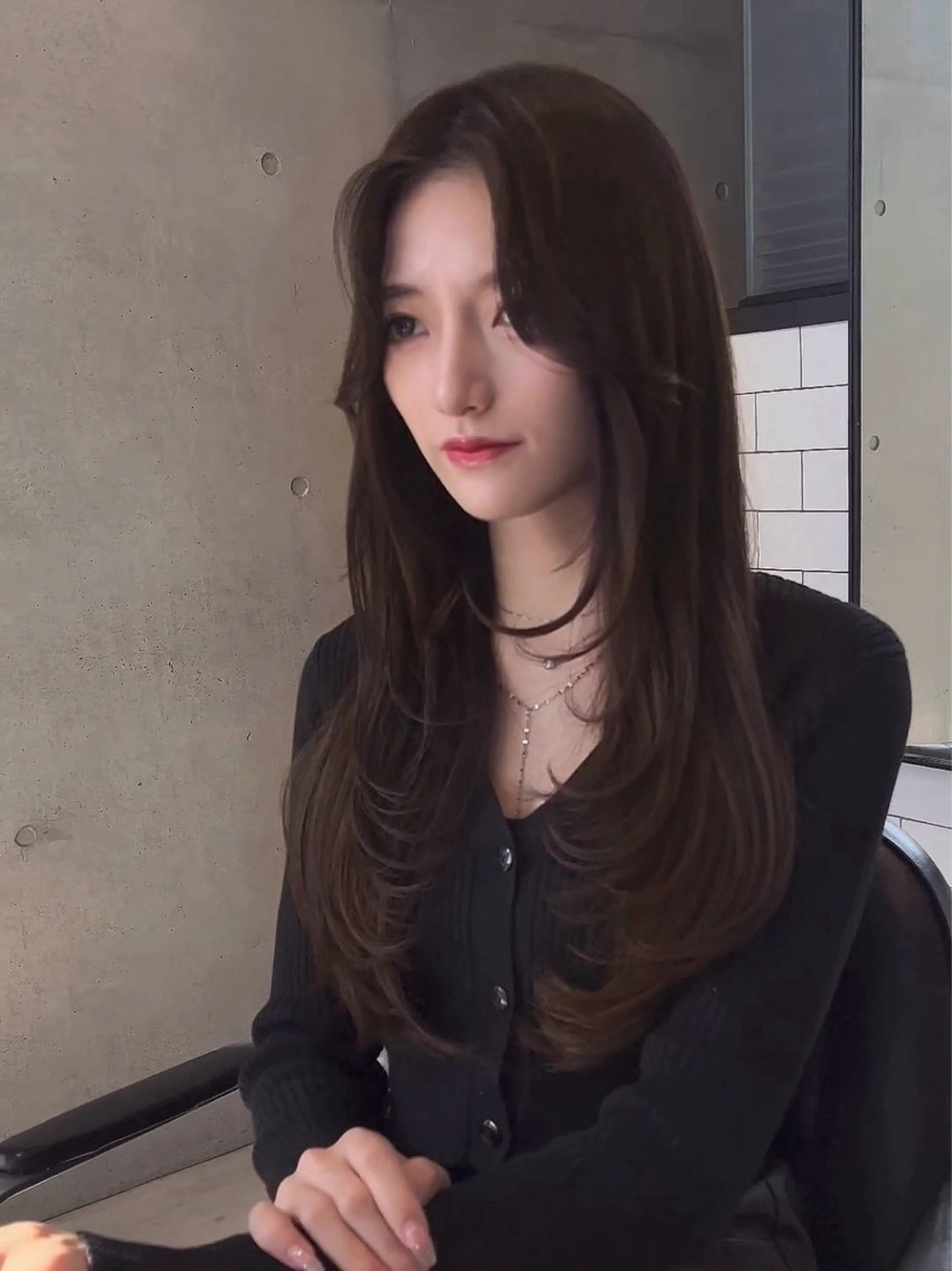 ロング カラー カット ヘアカラー トリートメント 🌫️大人韓国ヘア 🌫️naoyaのヘアスタイル