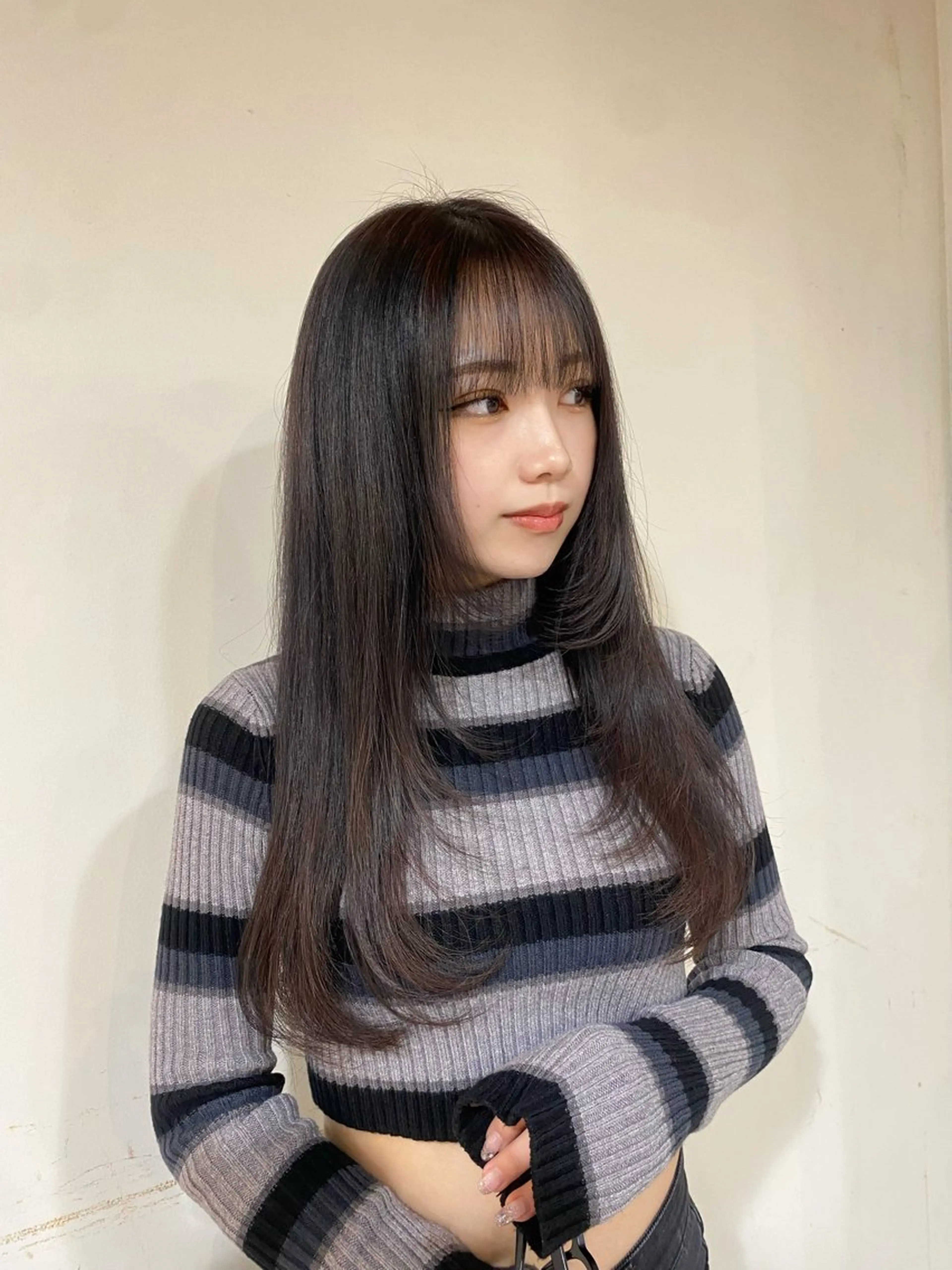 ロング レイヤーカット カット 韓国ヘア/ボブ ♡̴ kayaのヘアスタイル
