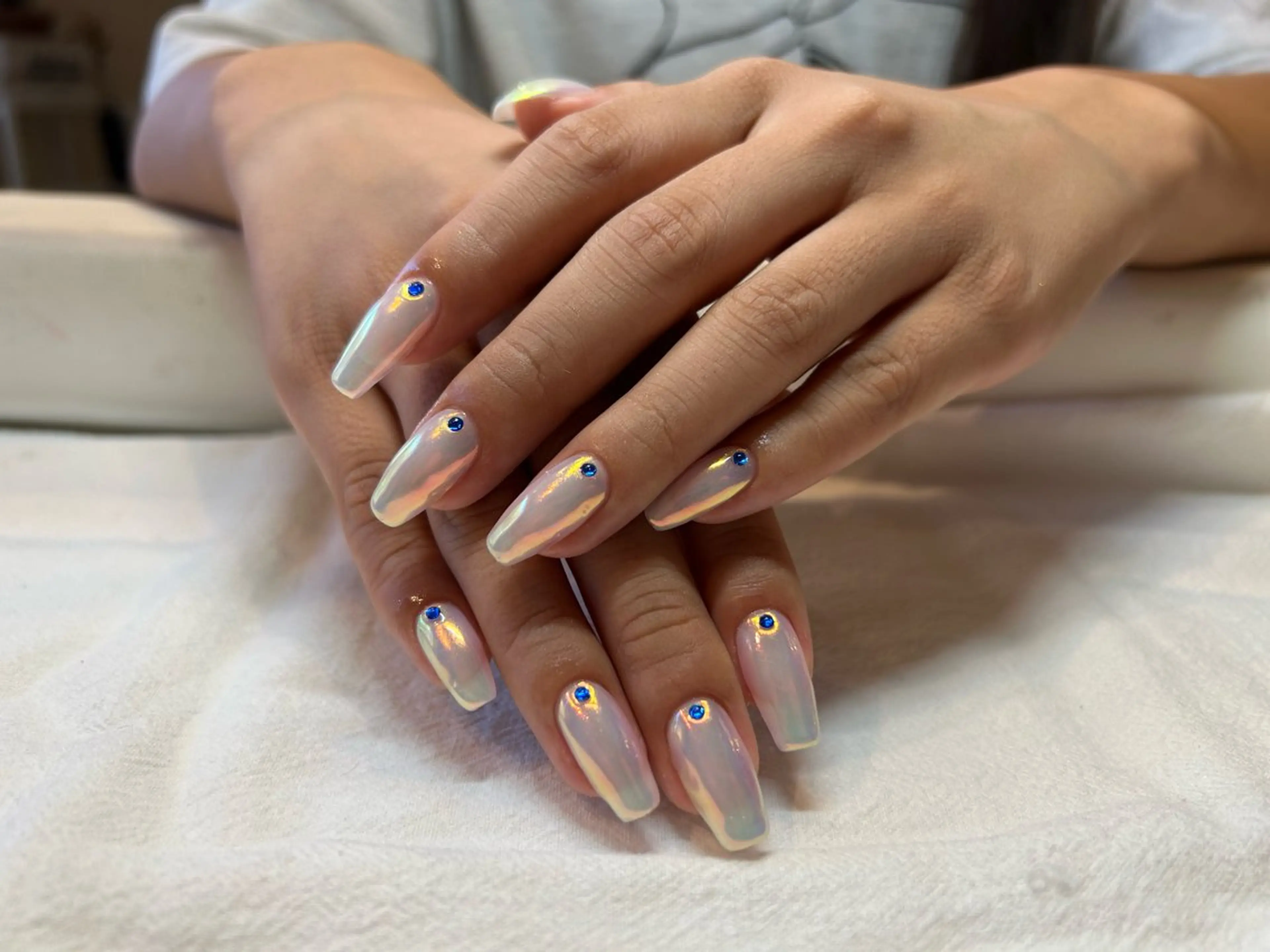 ネイル ストーンネイル ハンドネイル Vanilla Nail Salonのネイルデザイン