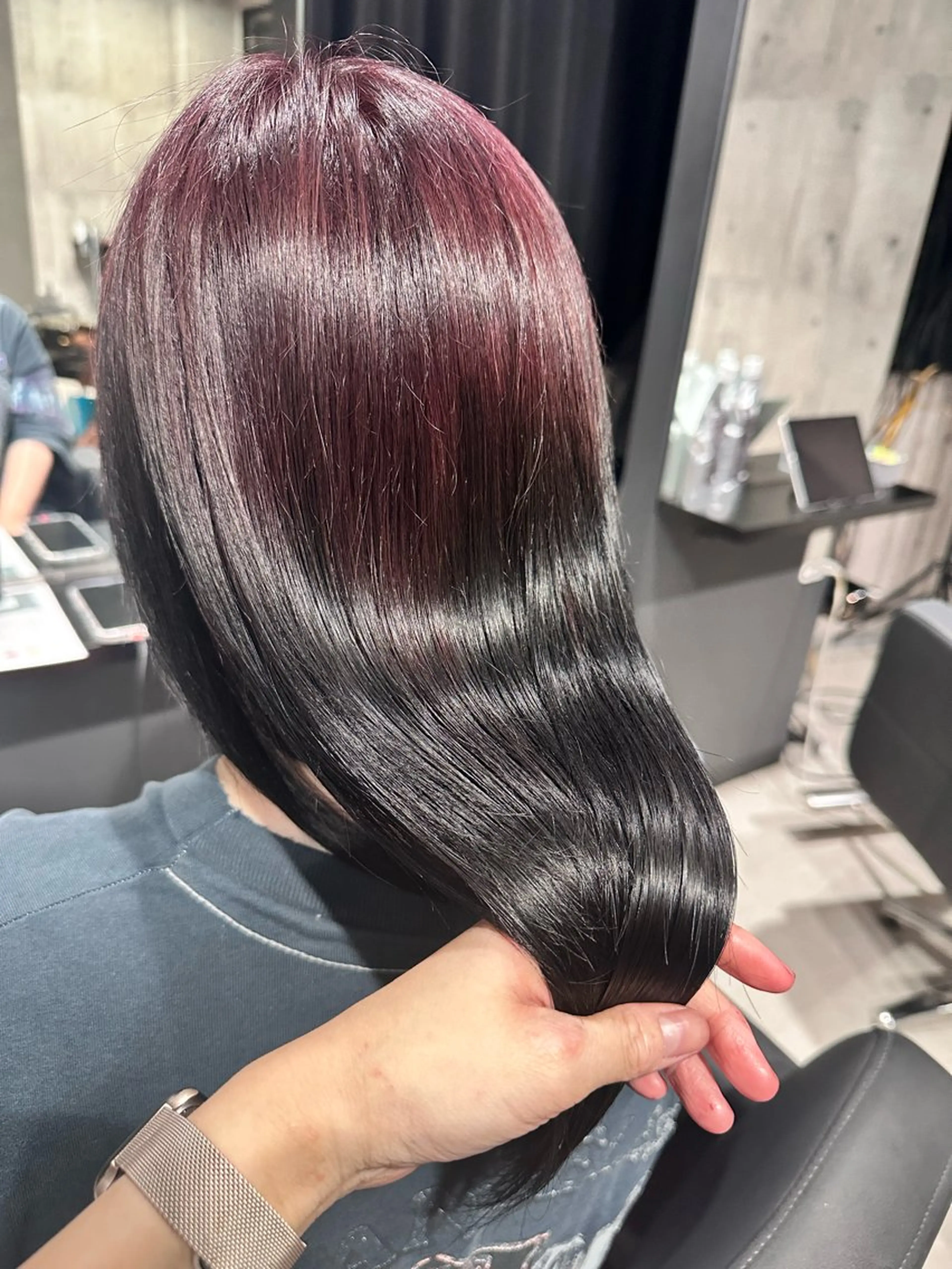ロング カラー 髪質改善 トリートメント ヘアカラー トリートメント カラー/スパニスト 🐱ERI🐱のヘアスタイル