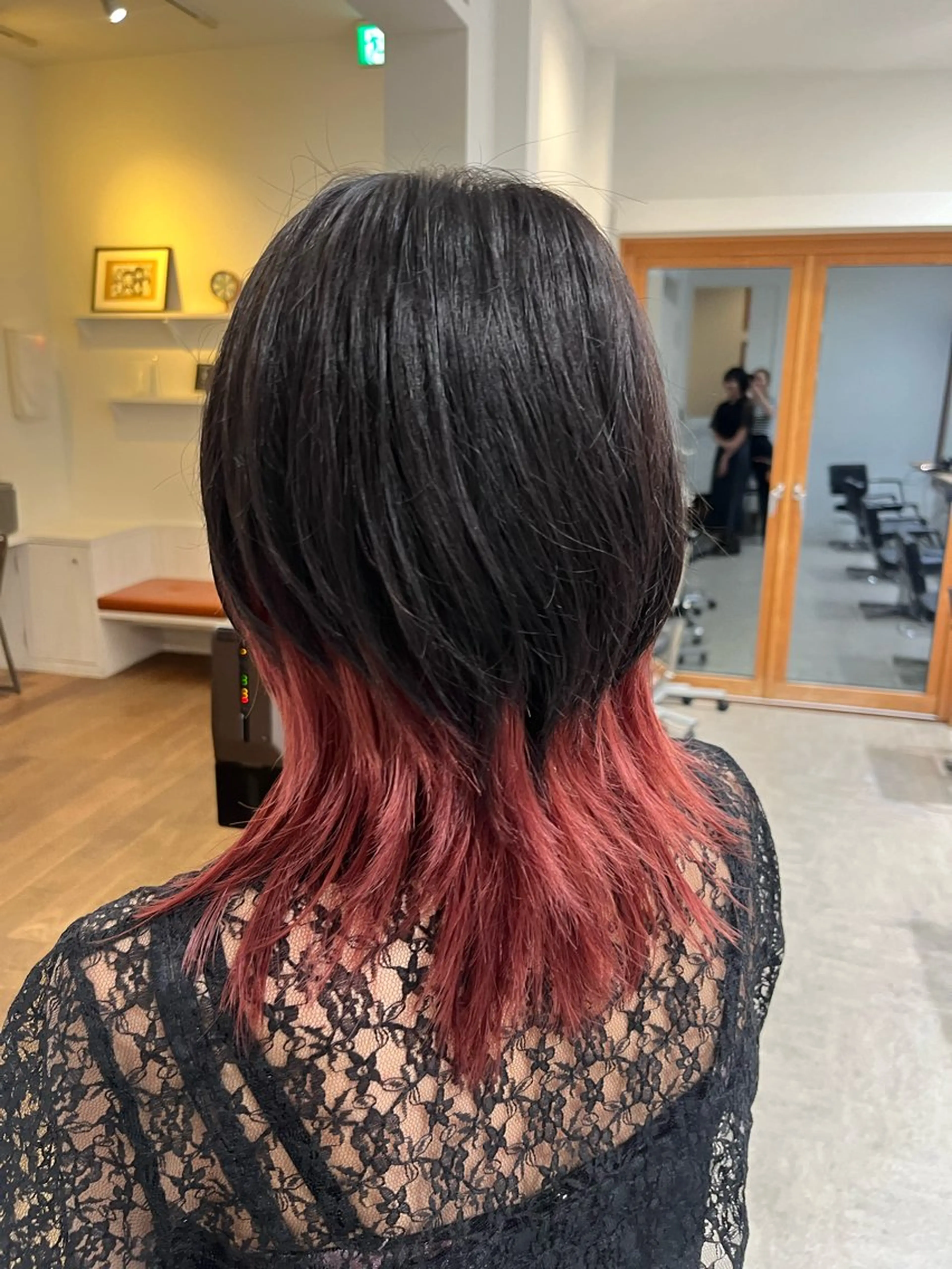 セミロング ハイライト ヘアカラー トリートメント 無料カットモデル‪✨ ✂️Nanami🌷のヘアスタイル