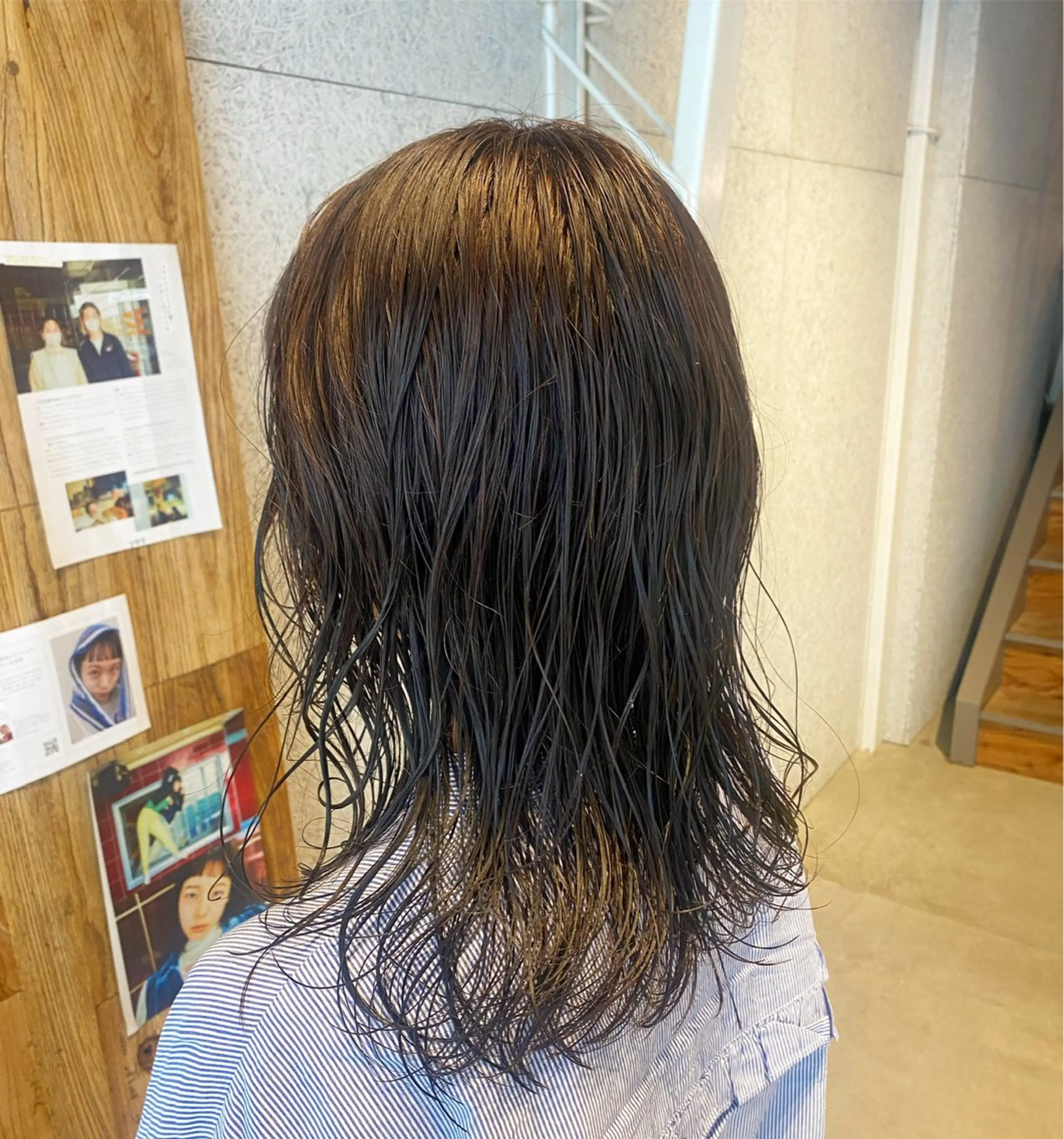 セミロング パーマ iki所属・パーマstyle てるてるのヘアスタイル