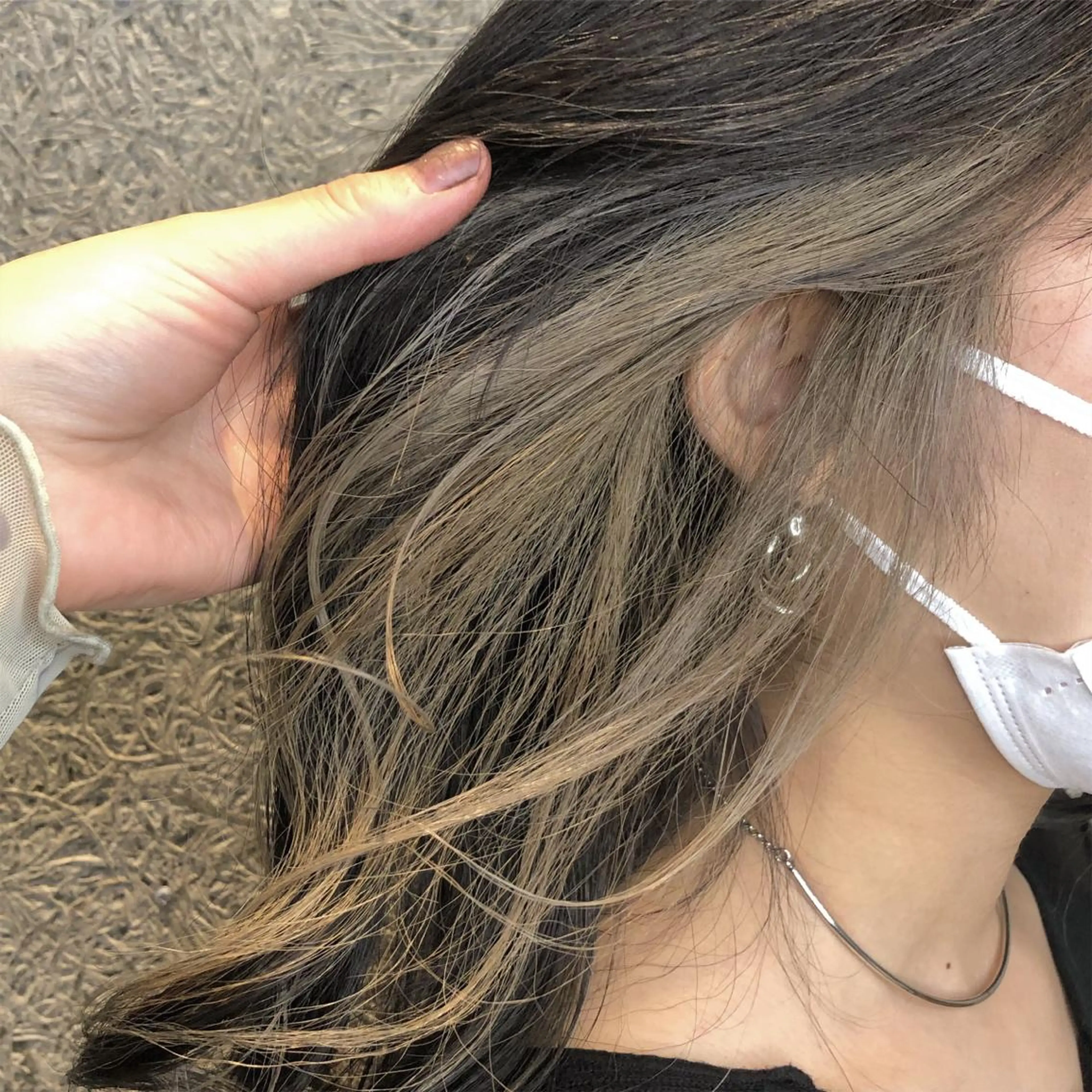 カラー グレージュ ヘアカラー トリートメント カトウ ユウカのヘアスタイル