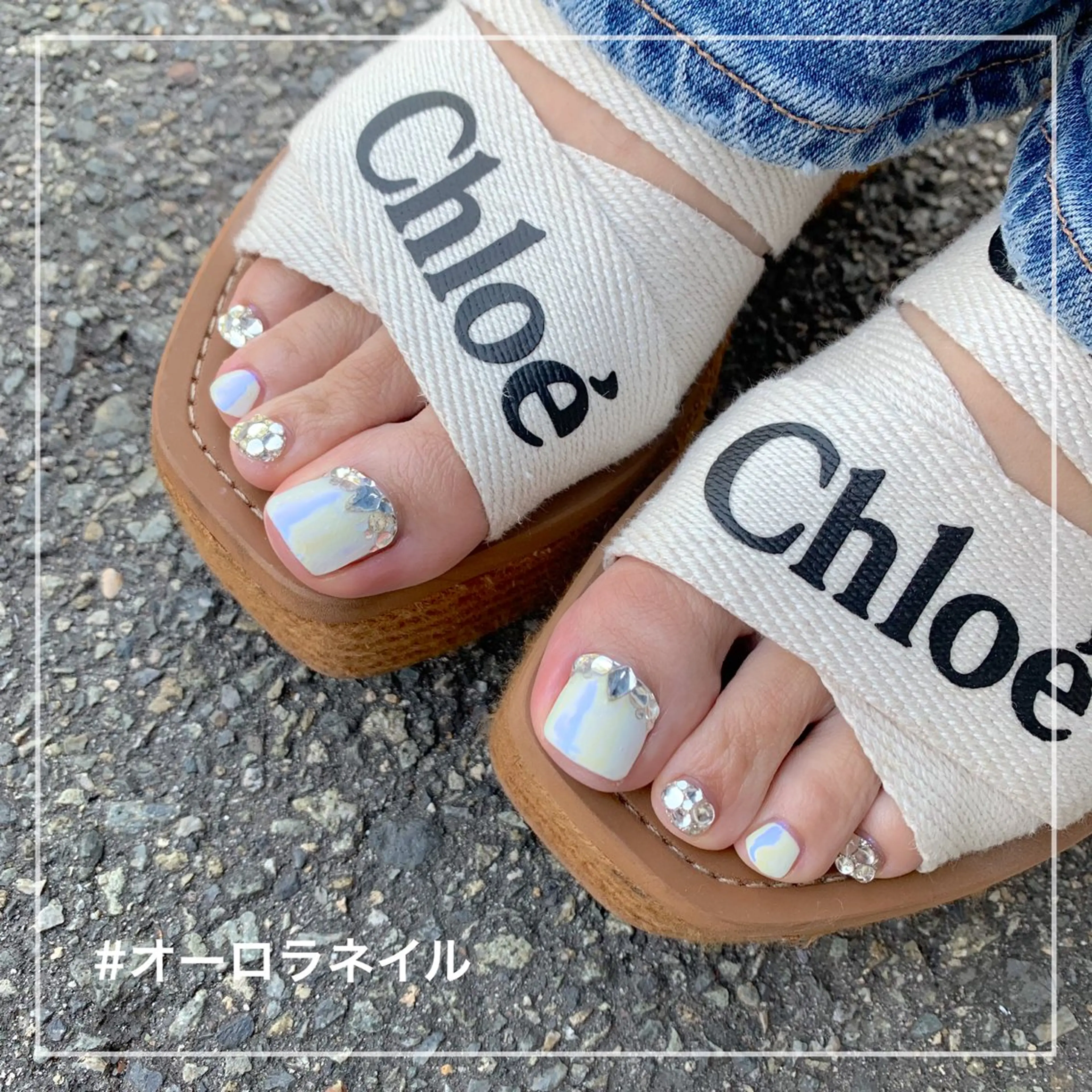 2回目からずっと✨オフ込フットアート２本付6,600円の写真