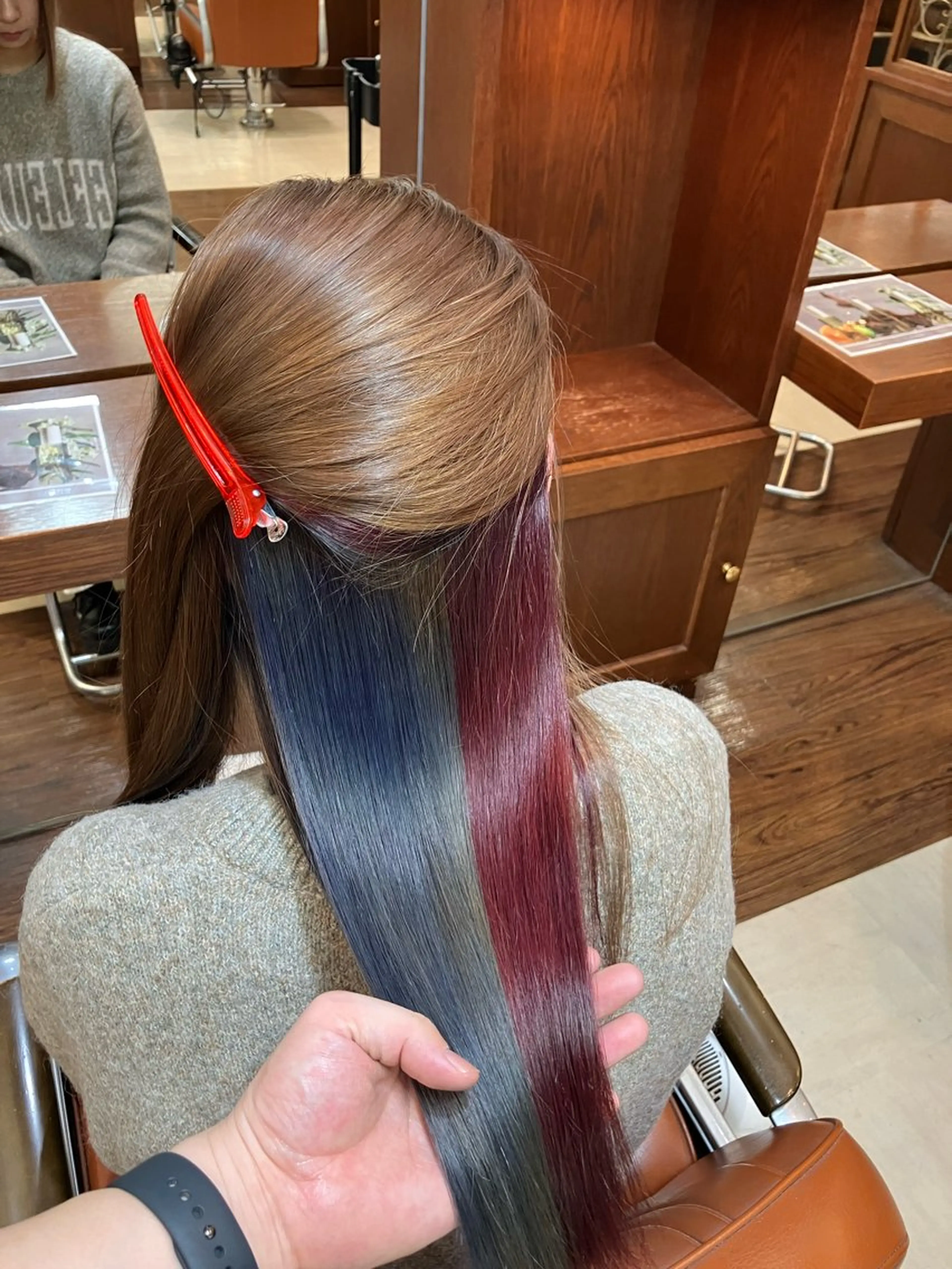 ロング カット ヘアカラー 縮毛矯正 トリートメント "天使の輪"量産👑 溝の口/佐藤那都のヘアスタイル