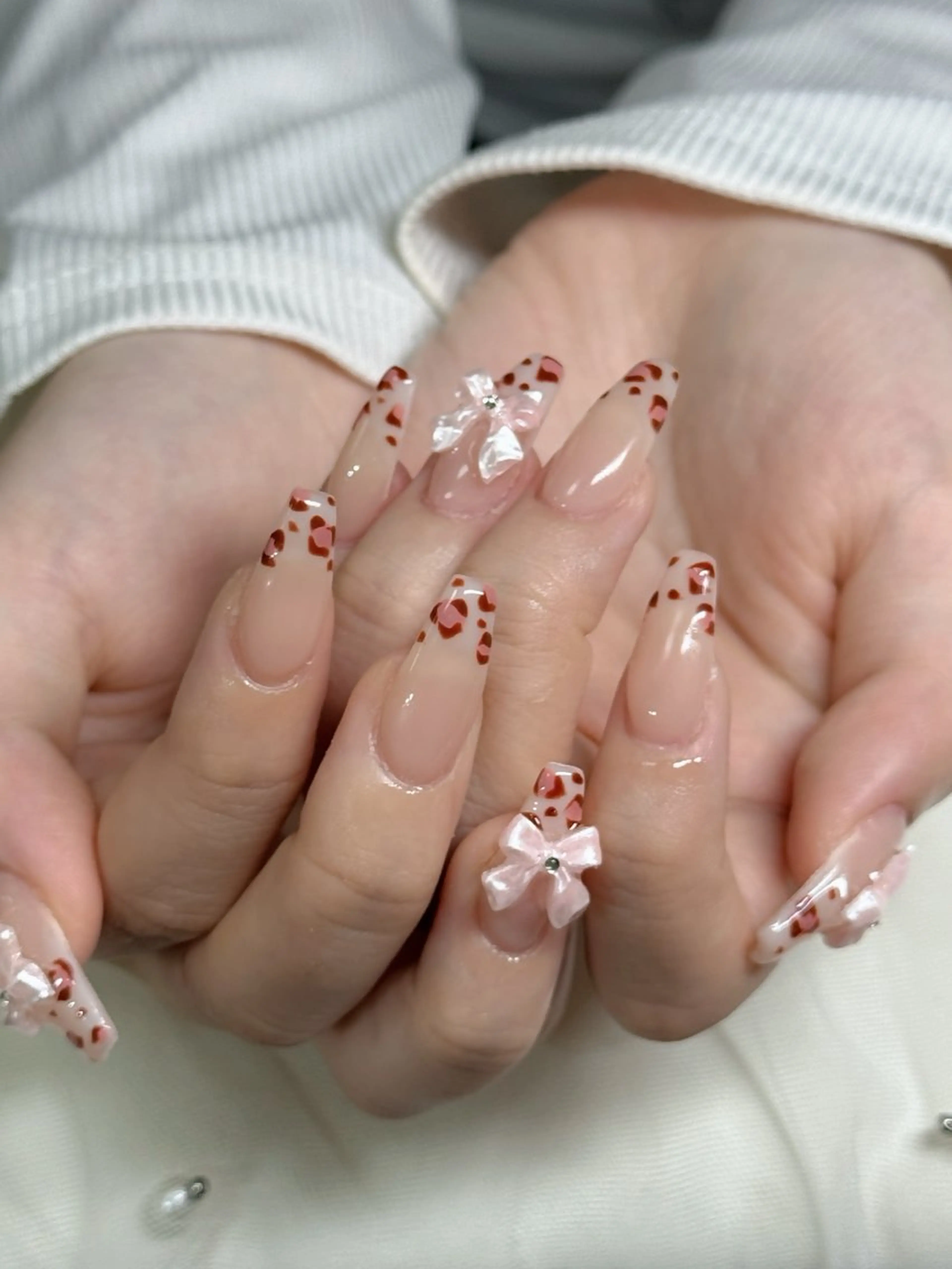 ネイル フットネイル フレンチネイル グラデーション 韓国ネイル ロングネイル ハンドネイル Hani Nail Salonのネイルデザイン