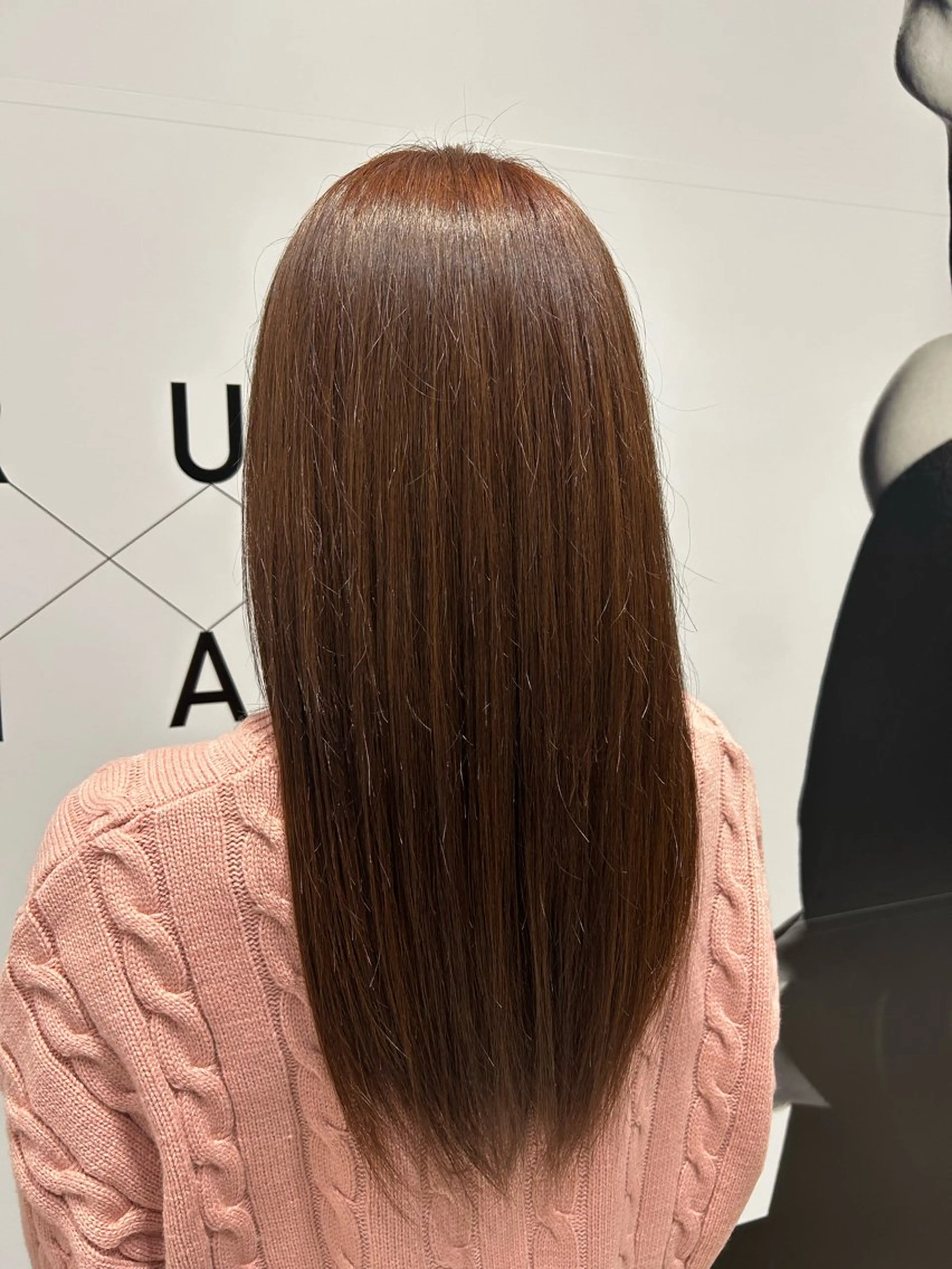 ロング カラー ブラウンカラー ピンクカラー ピンクブラウン 近藤 ちかのヘアスタイル