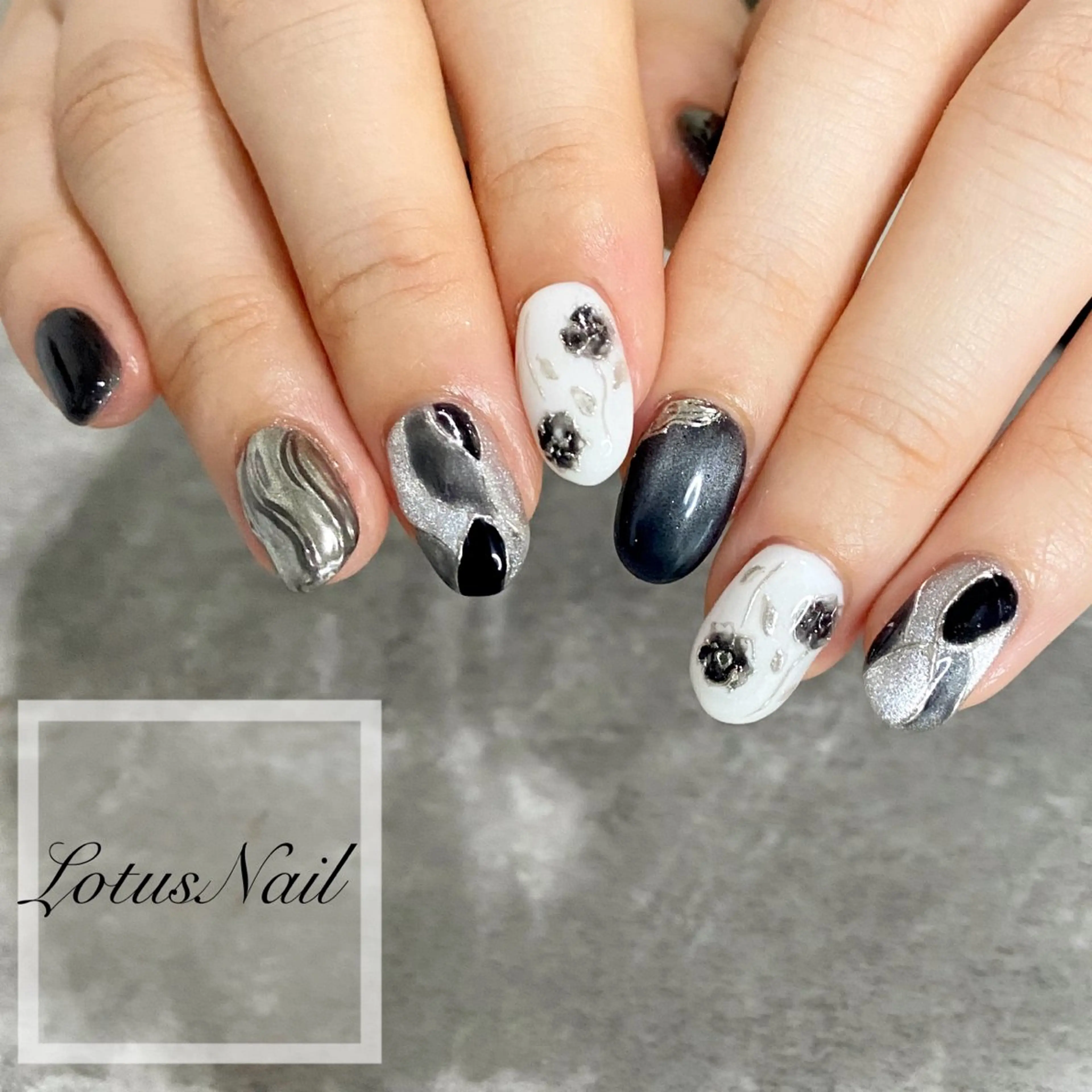 ネイル ジェルネイル Lotus Nailのネイルデザイン