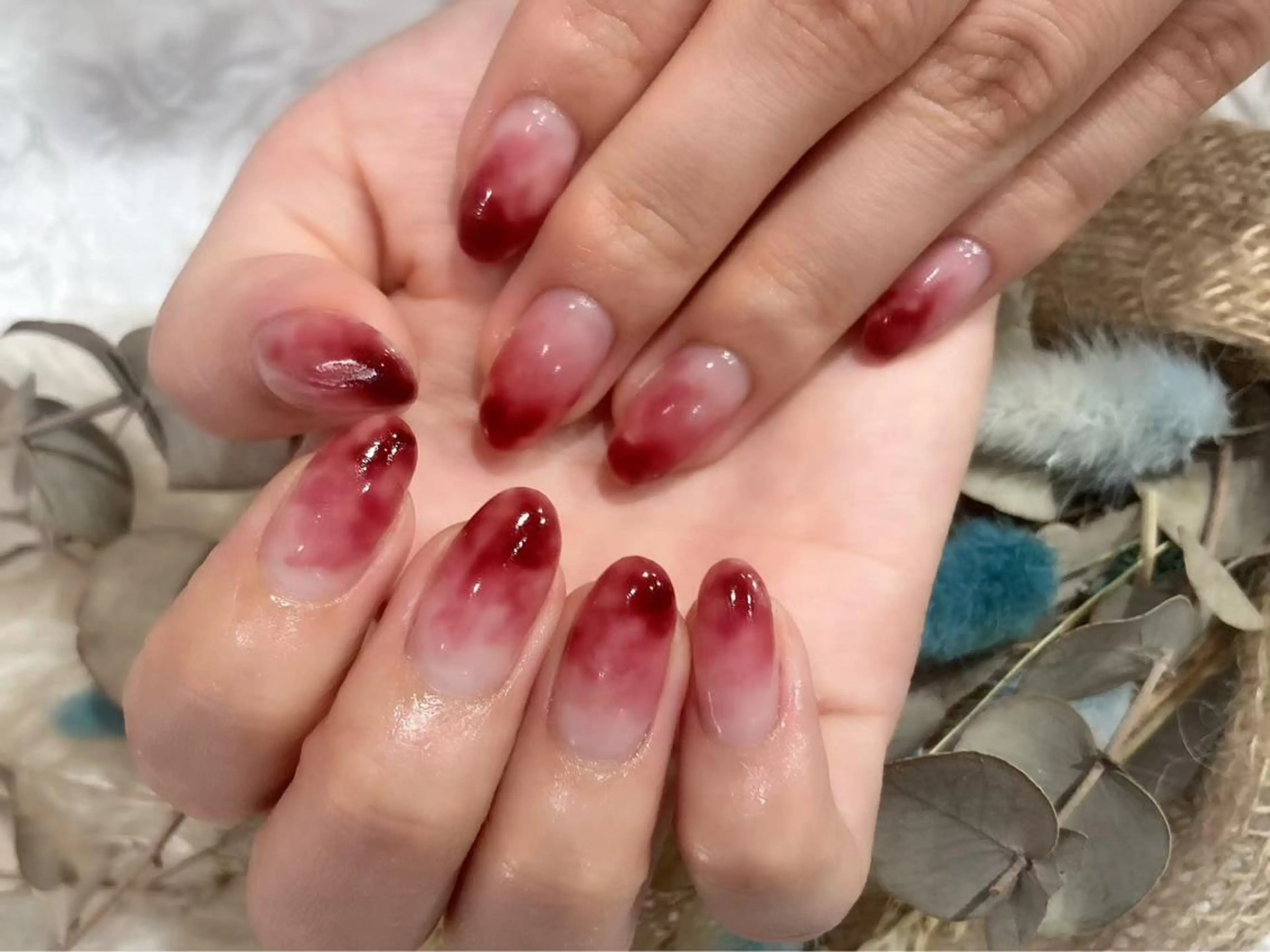 ネイル アートネイル ニュアンスネイル ハンドネイル nailsalon mintのネイルデザイン