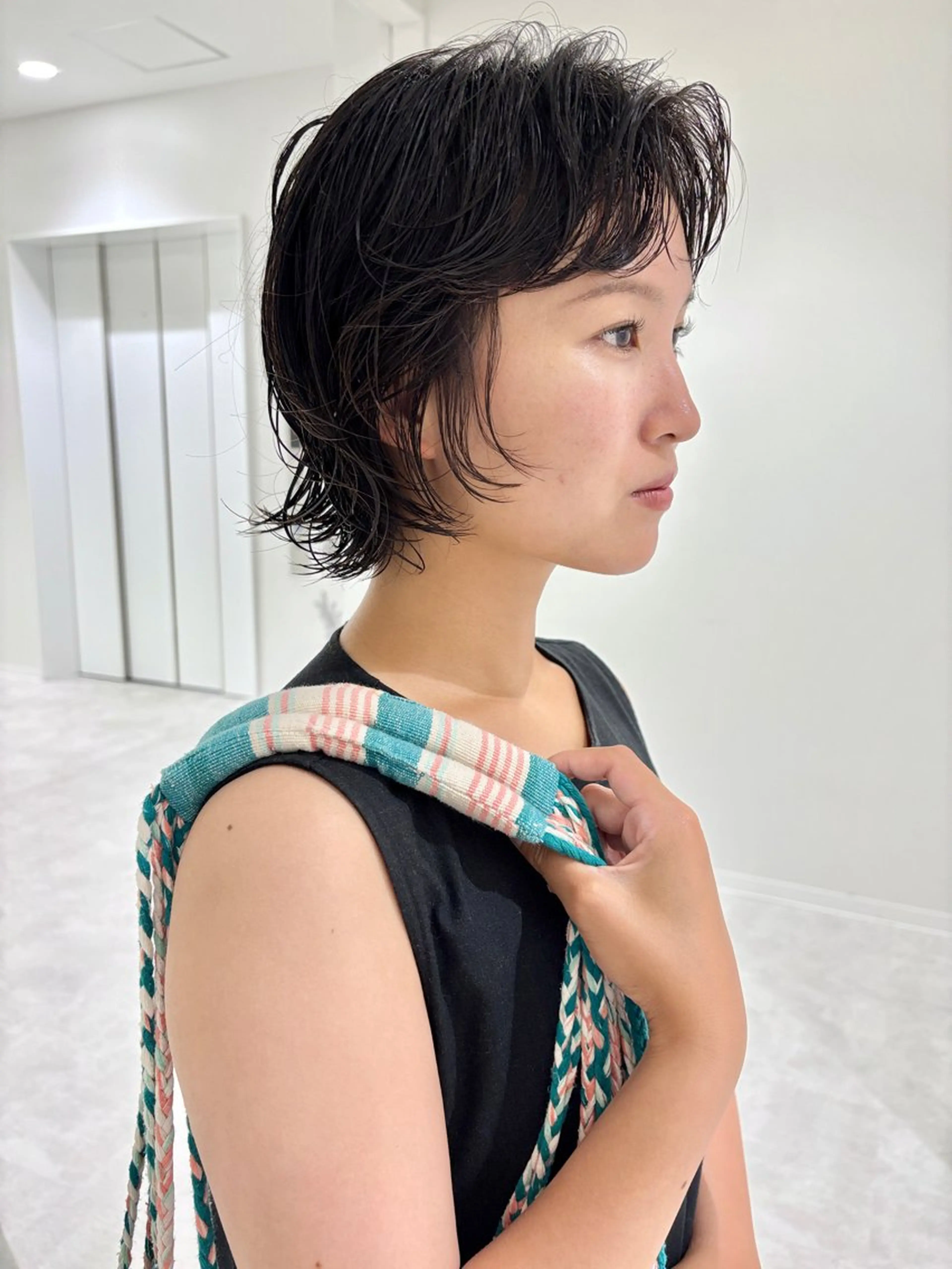ショート カラー パーマ ニュアンスパーマ カット パーマ トリートメント 🌿ショートカット/ パーマ/淳平のヘアスタイル