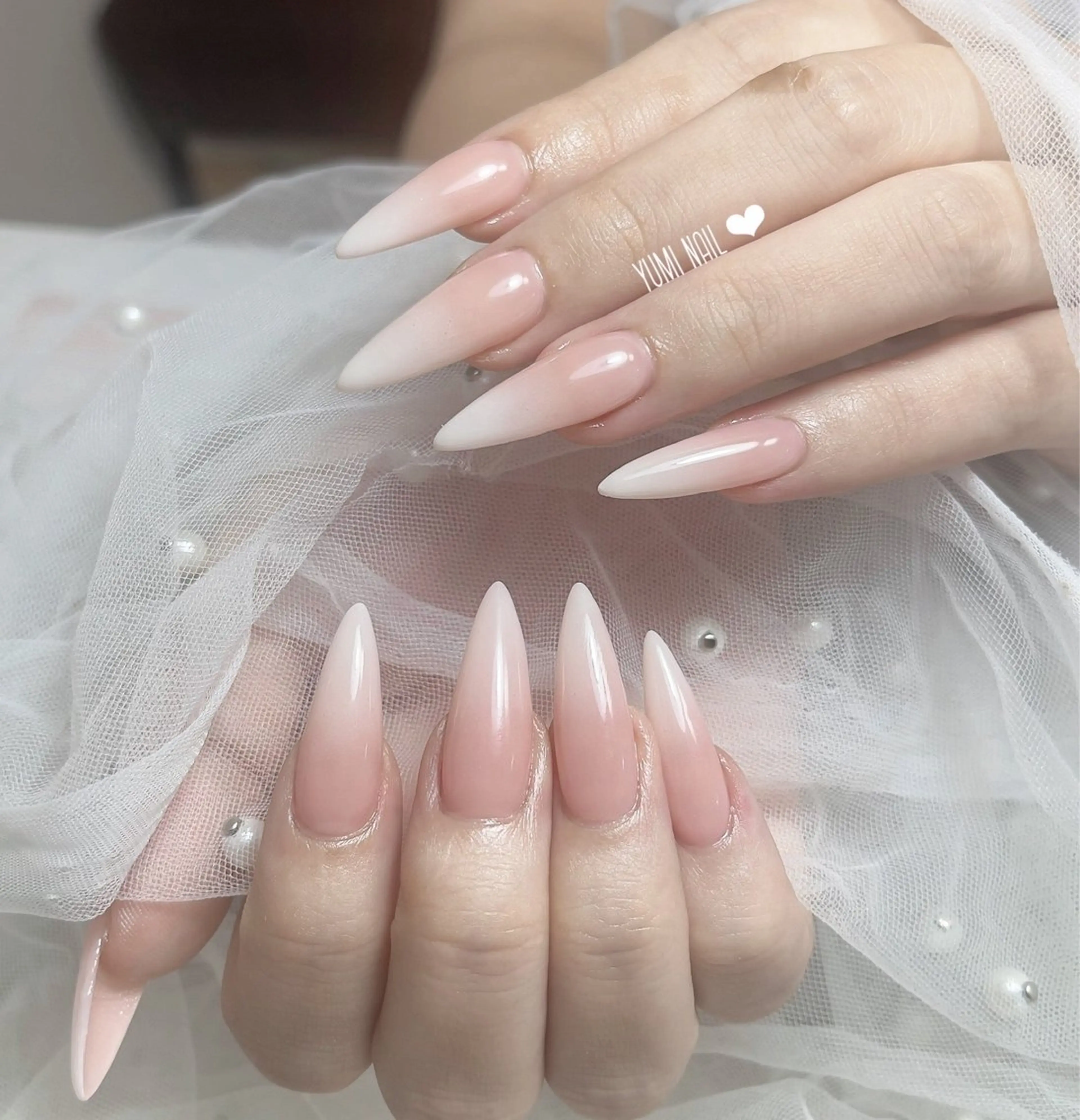 🎀チップ長さ出し🎀ベイビーブーマーネイル12980➜11980の写真