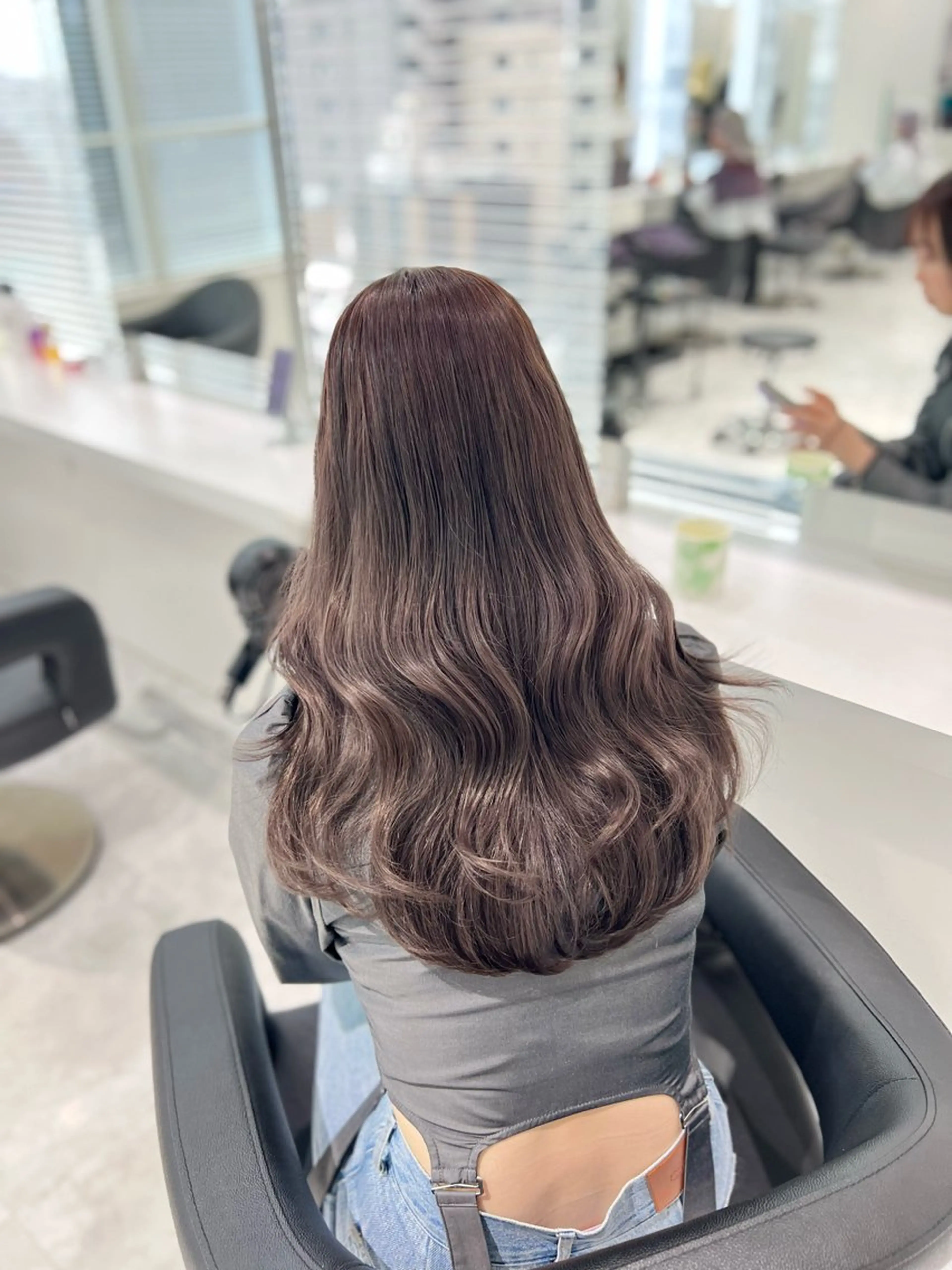 セミロング カラー ヘアカラー トリートメント 艶髪グレージュ特化/ CHIKARAのヘアスタイル