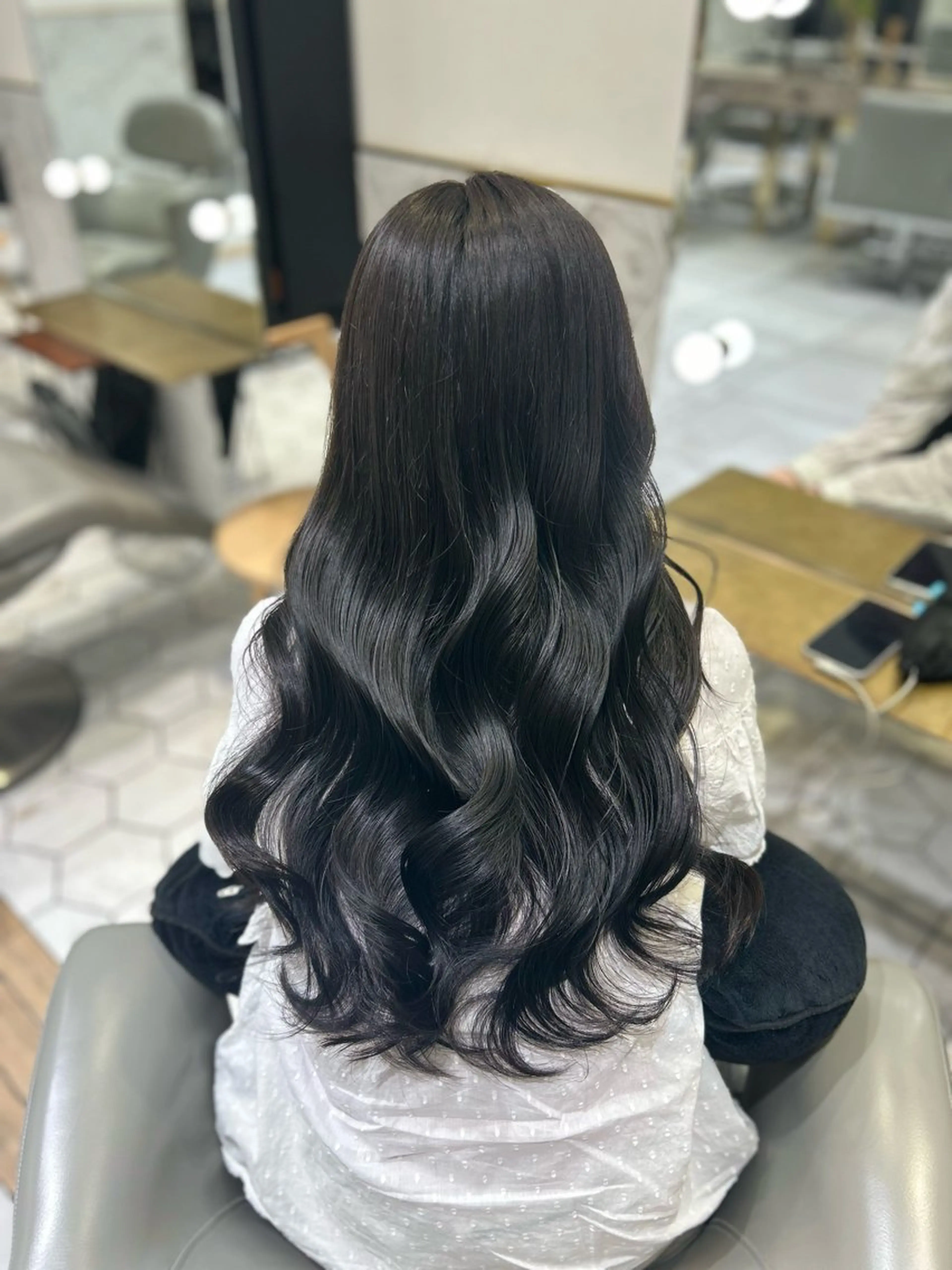 ロング カラー ヘアカラー costes 今井芽依のヘアスタイル