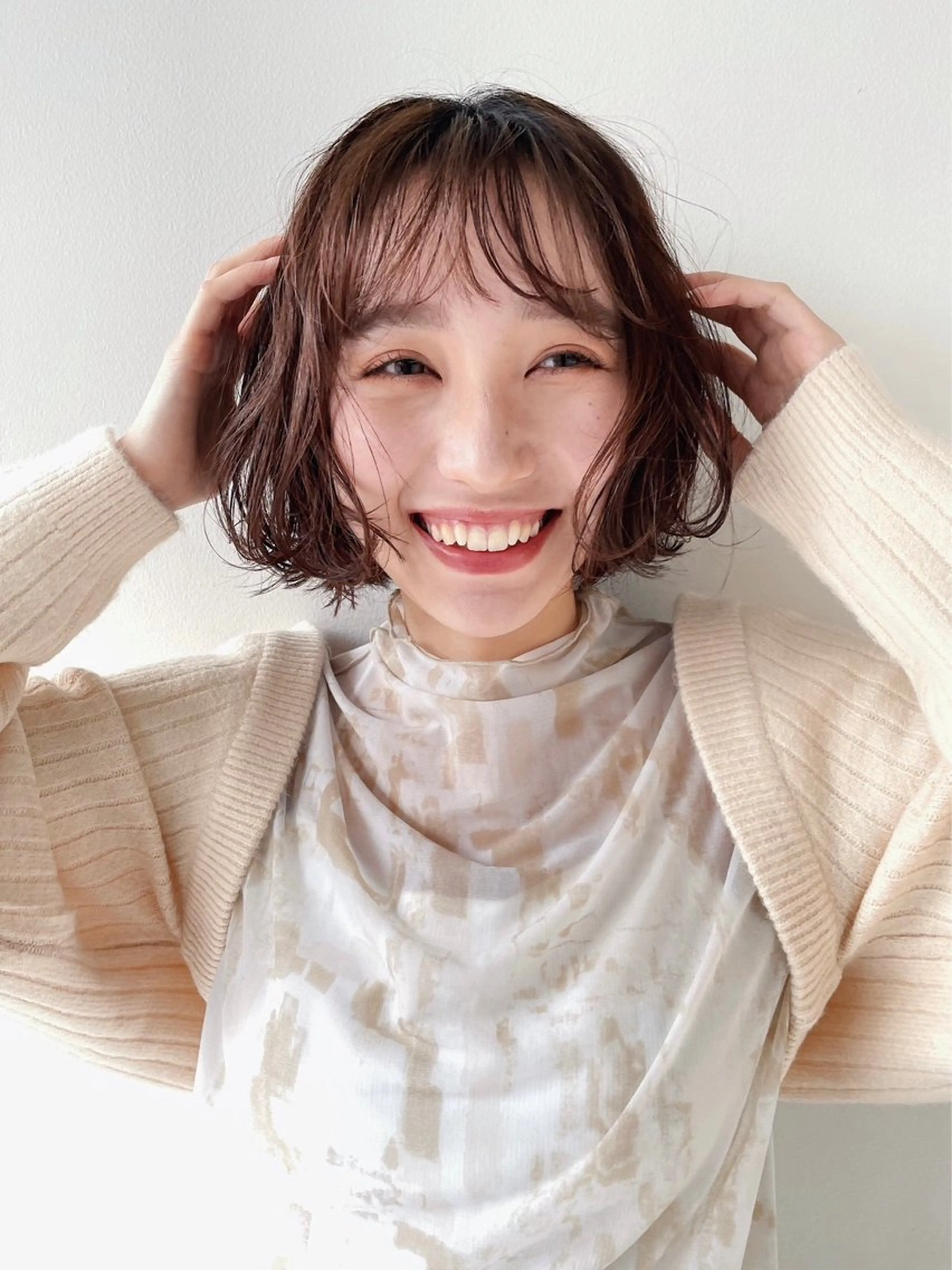 ミディアム 辻 日向のヘアスタイル