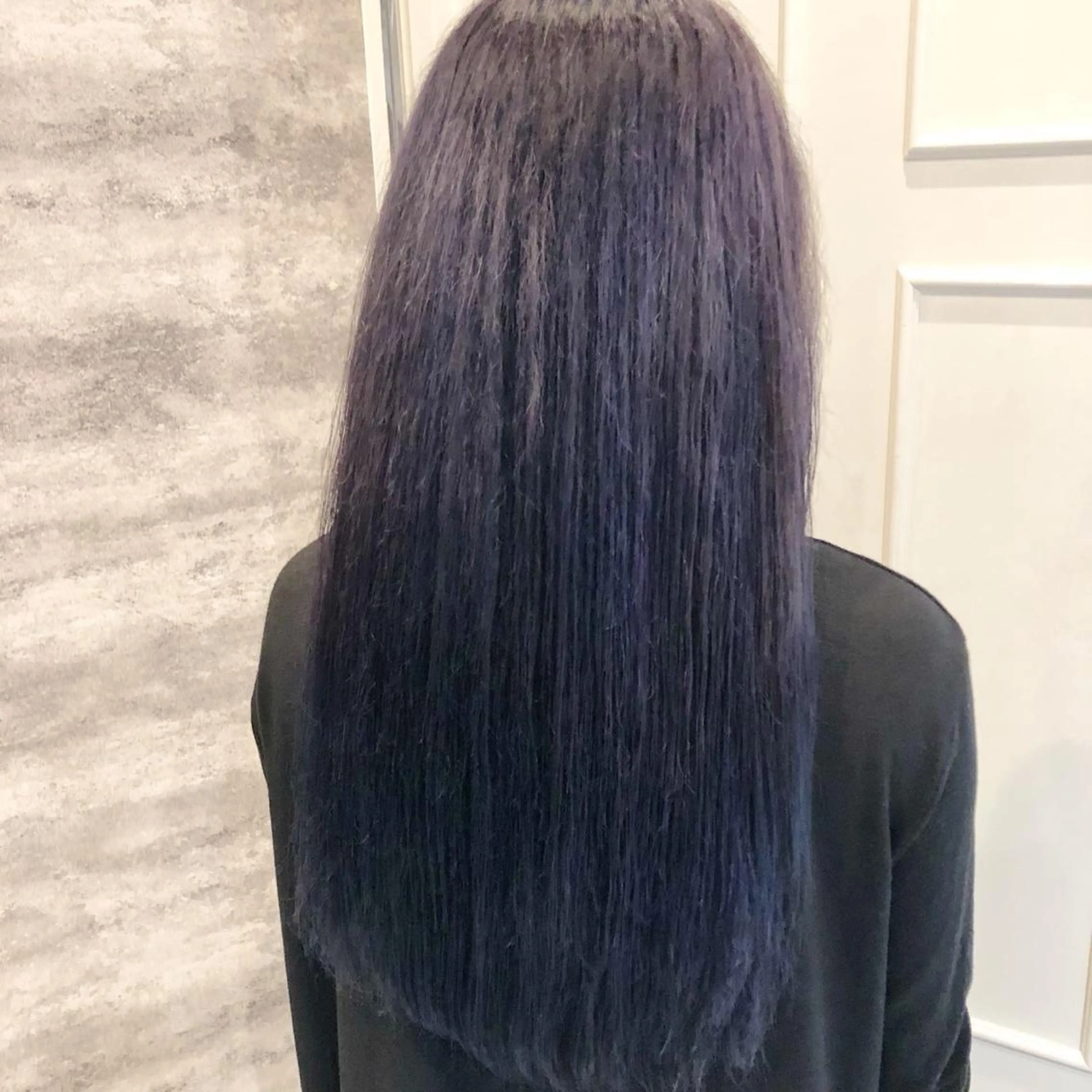 ロング カラー ブルーカラー ブルーパープル パープルカラー 🫟Blanco🫟 Color&Careのヘアスタイル