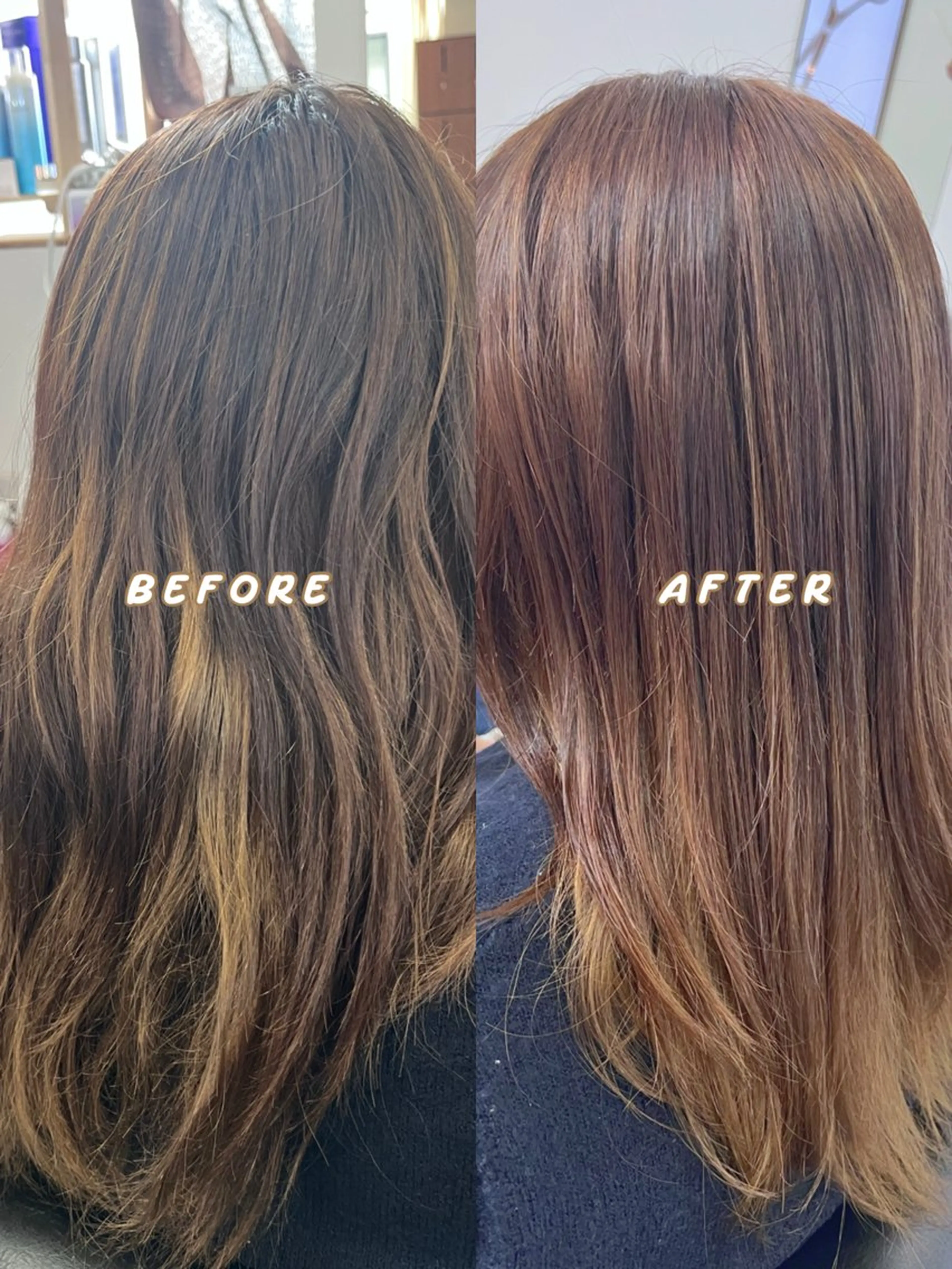 セミロング ヘアカラー 🌼透明感カラー/ 髪質改善🌼菅沼愛梨のヘアスタイル