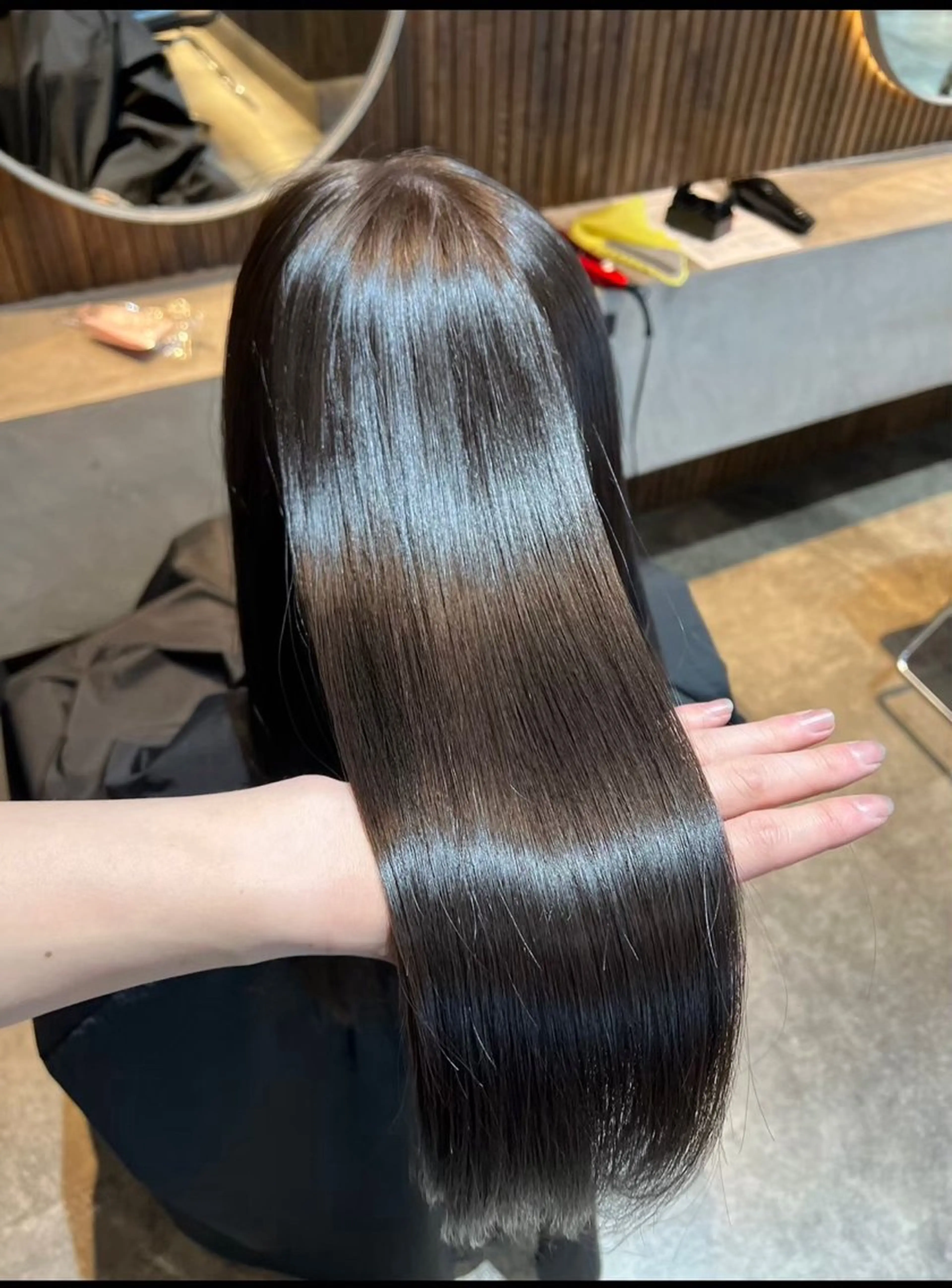 ロング カラー 透明感カラー 髪質改善 トリートメント ヘアカラー 韓国ヘア顔周りカット そーた/渋谷駅のヘアスタイル