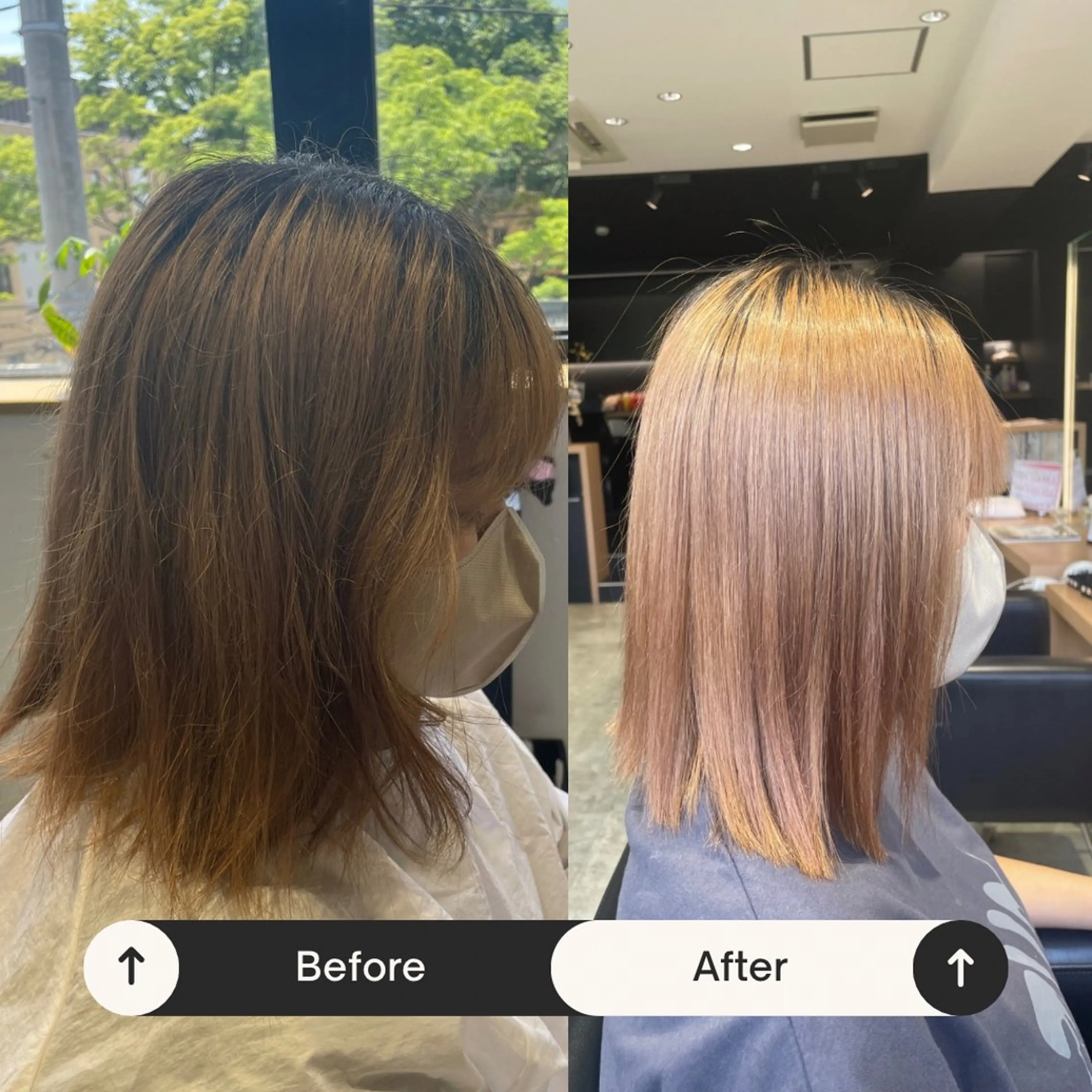 ミディアム 長町/酸性ストレート /曲がる縮毛矯正のヘアスタイル