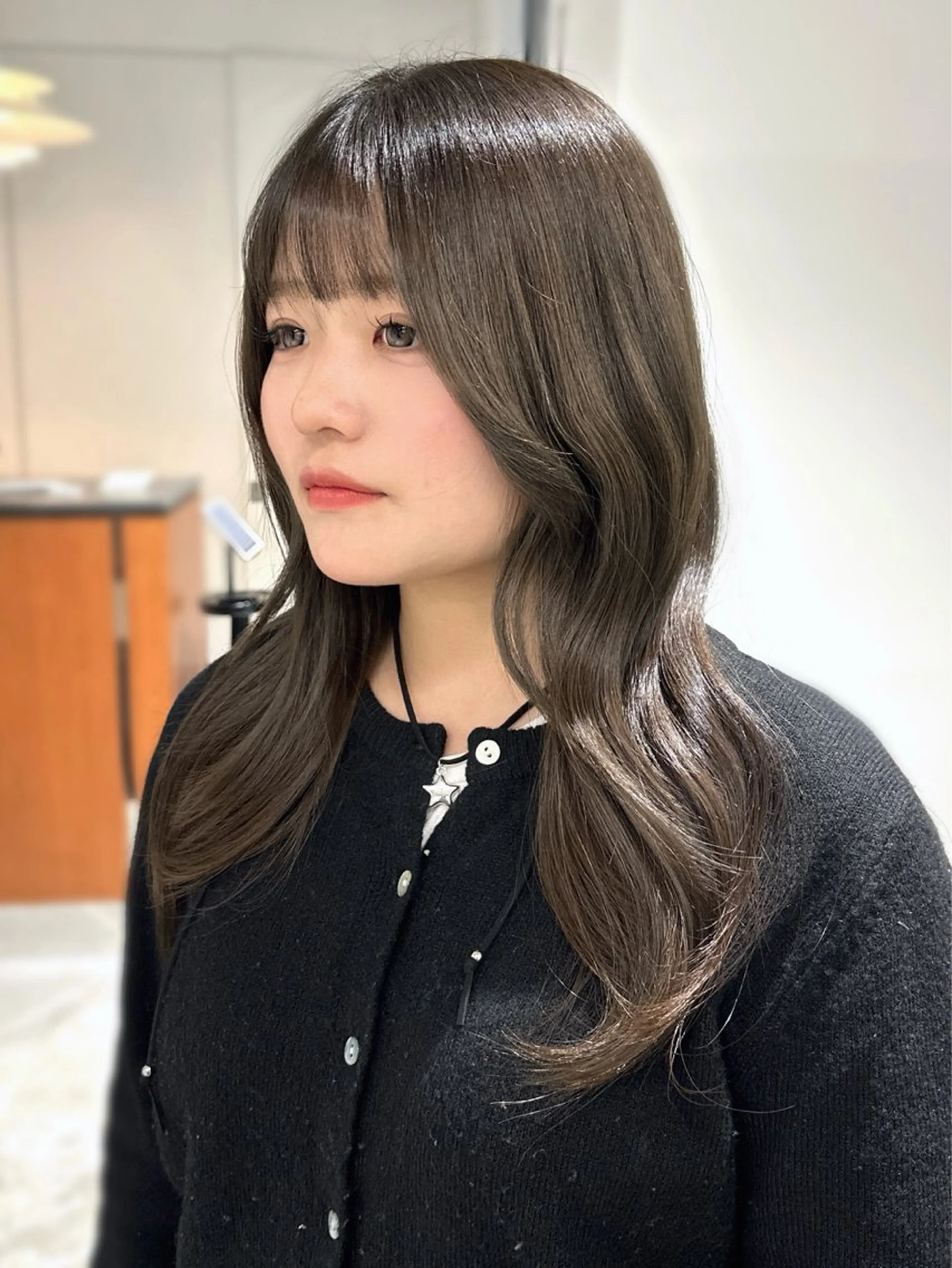 カラー ヘアカラー トリートメント ヘアセット 秋永 鈴のヘアスタイル