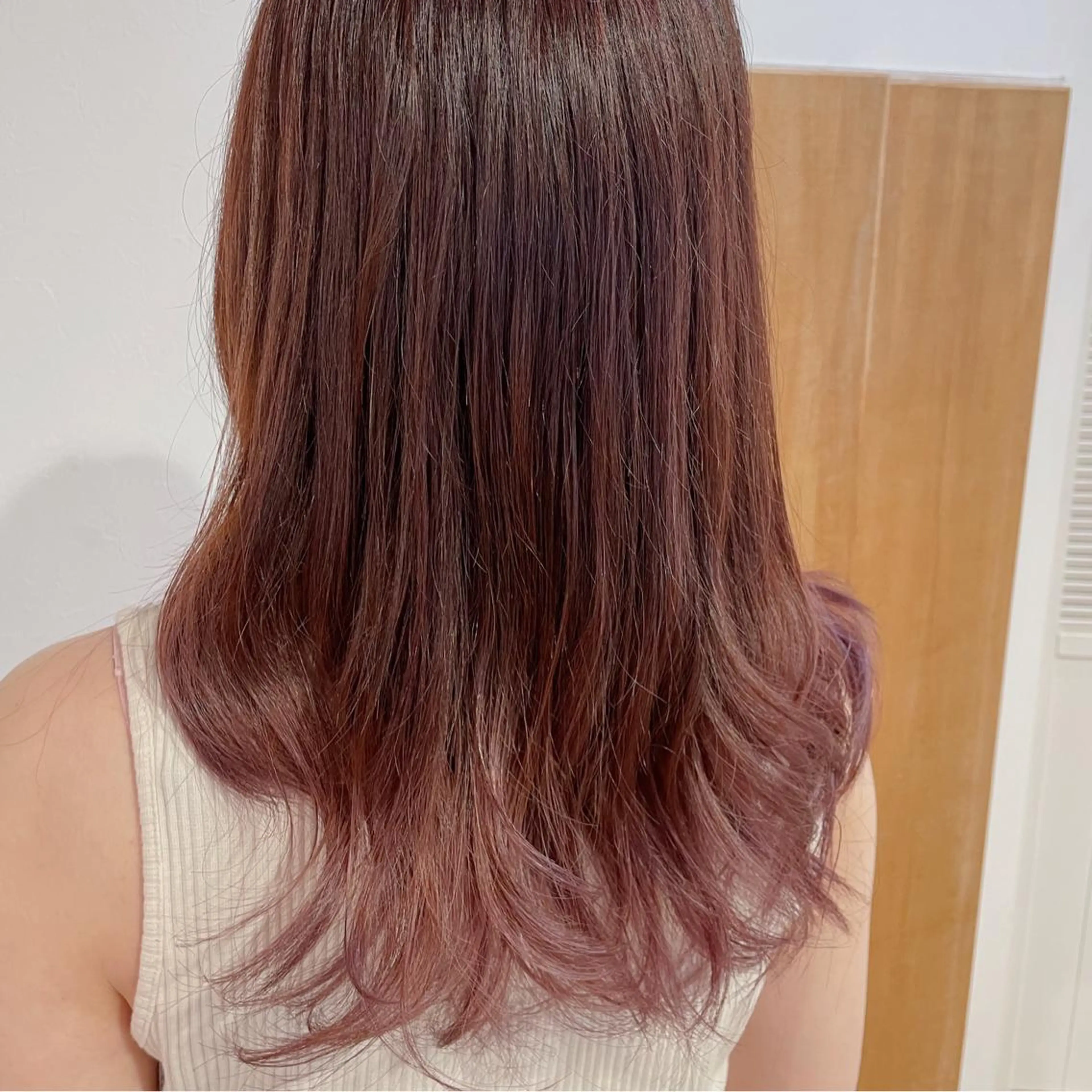 ロング カラー ヘアアレンジ グラデーションカラー なつき/艶ピンク/ girly hairのヘアスタイル