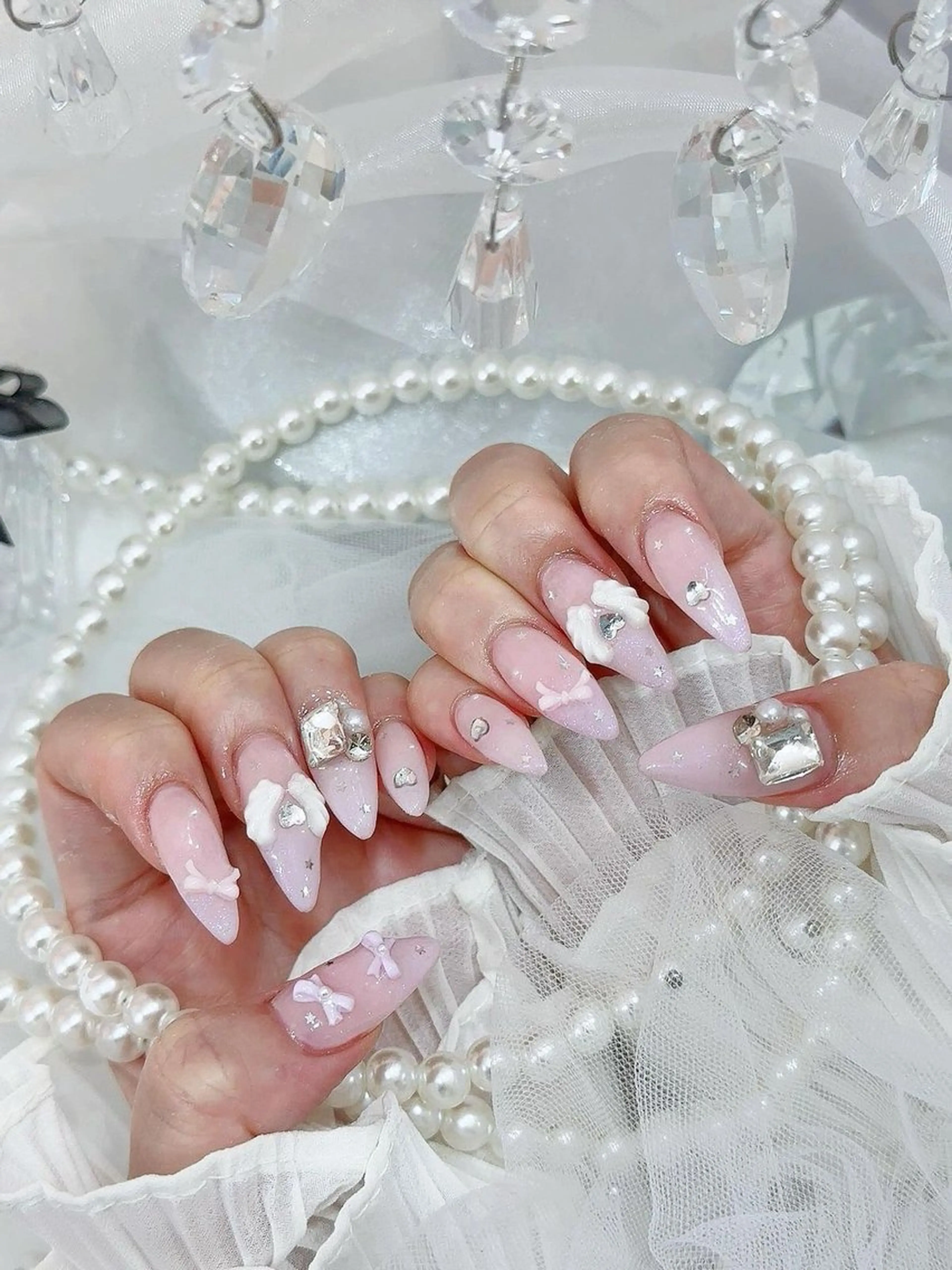 ネイル フットネイル フレンチネイル グラデーション キラキラネイル マグネットネイル ハンドネイル Lina nail Lina nailのネイルデザイン