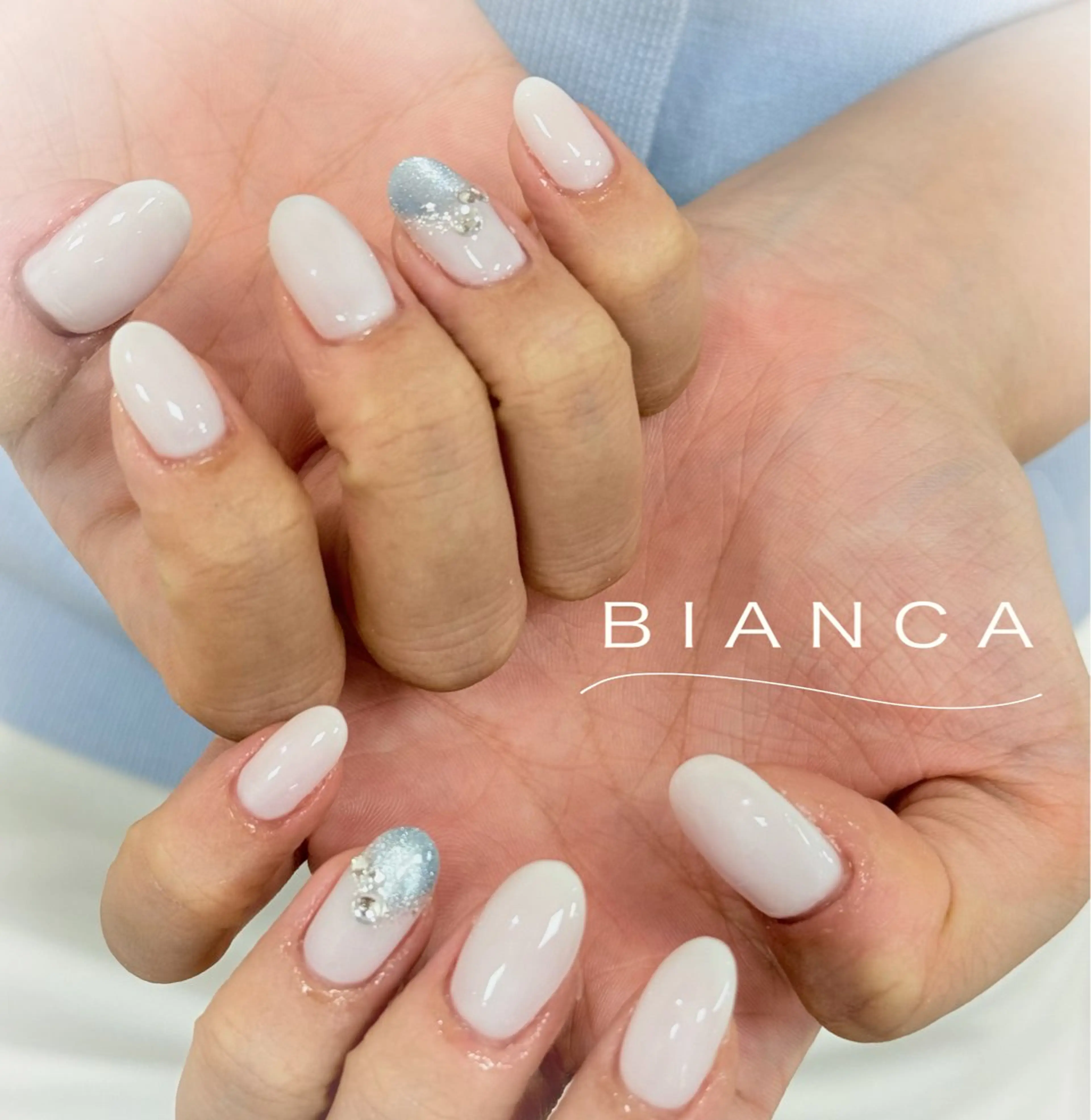 ネイル アートネイル マグネットネイル ハンドネイル Bianca 渡邉侑奈のネイルデザイン