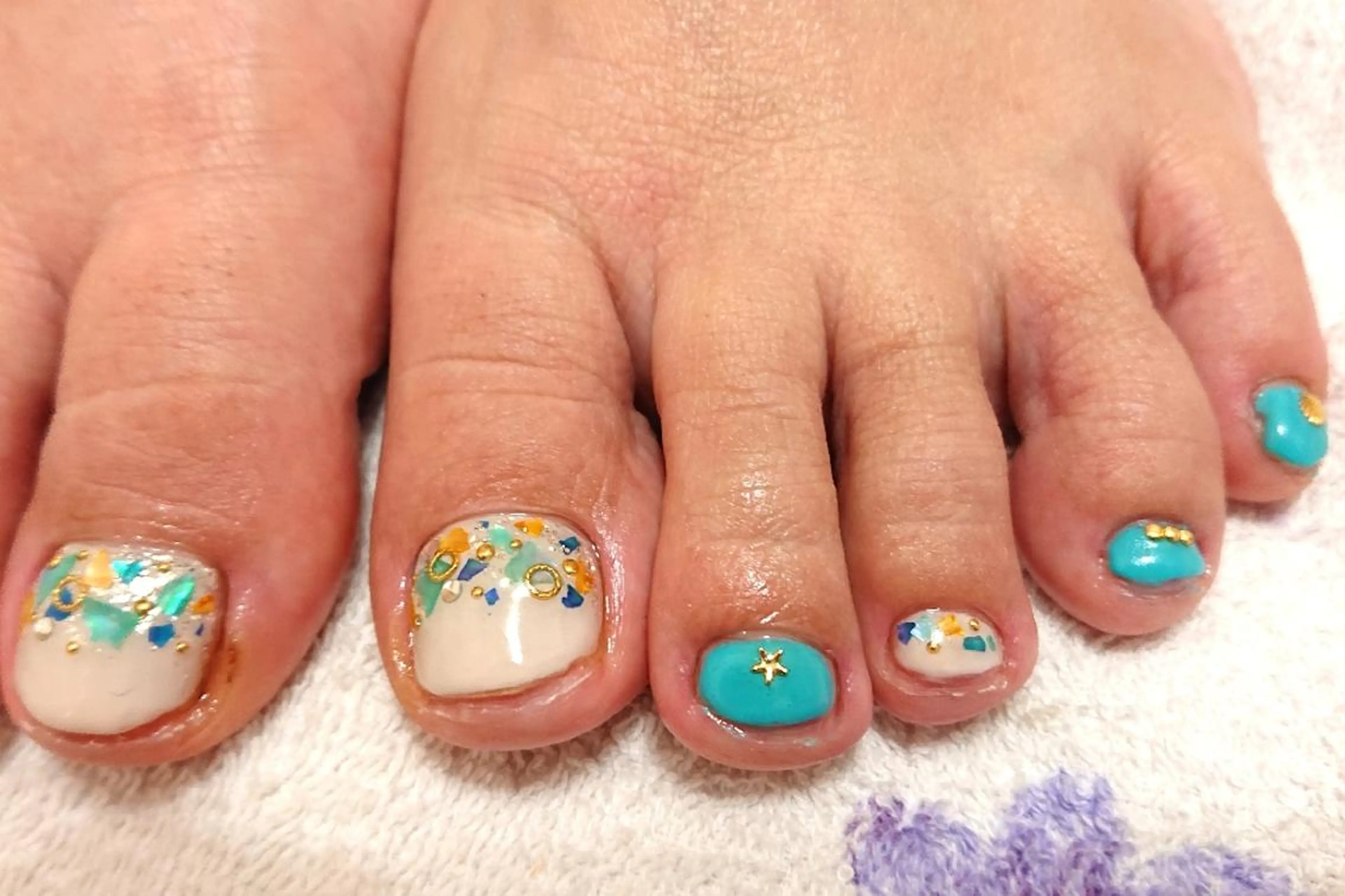 ネイル アートネイル フットネイル ジェルネイル あんきち    のネイルデザイン