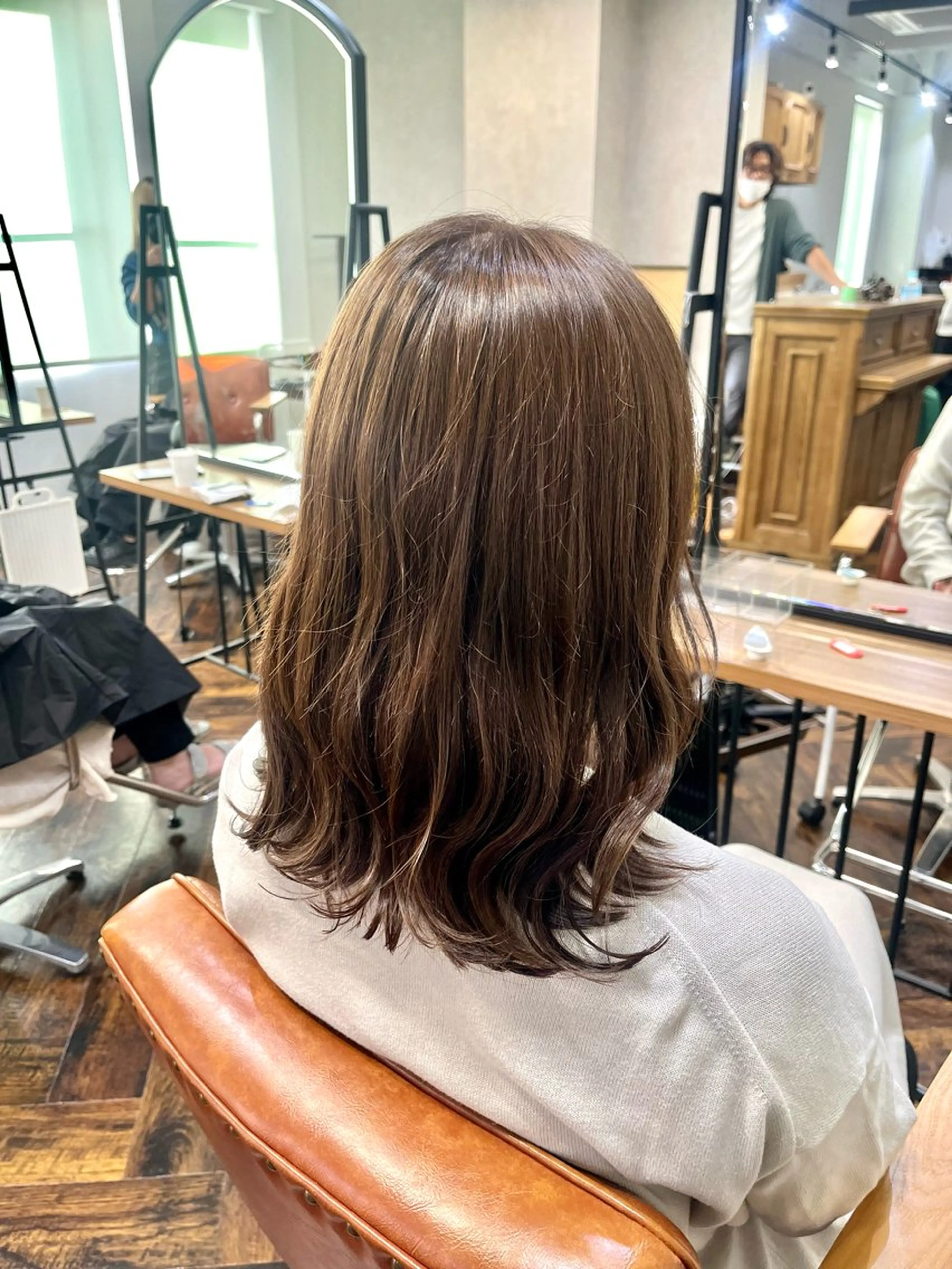 ミディアム カラー 🎀ボブ/透明感/ 町田/hana🎀のヘアスタイル