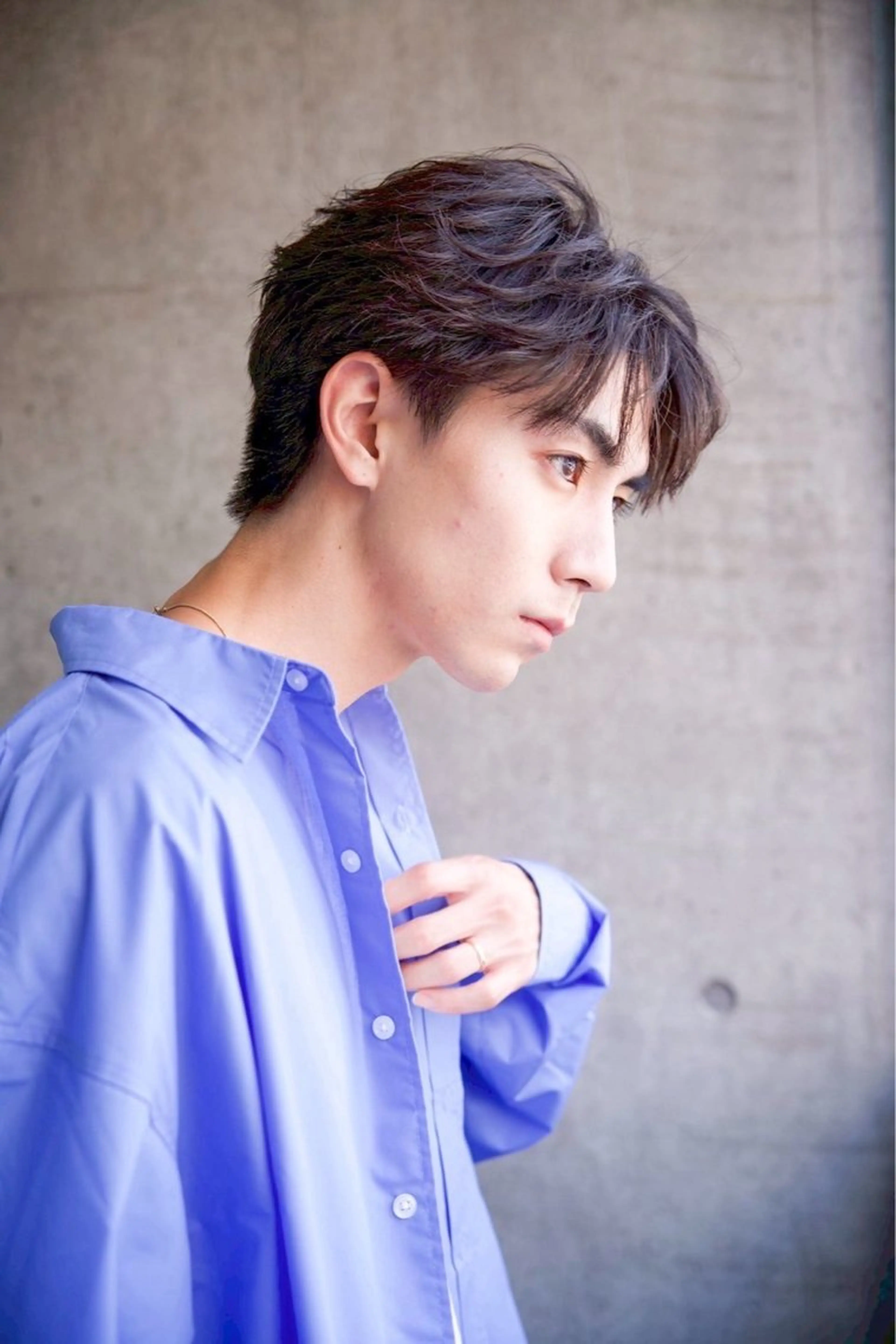 パーマ メンズ ミルクティーベージュ 新潟万代/MANA♡のヘアスタイル