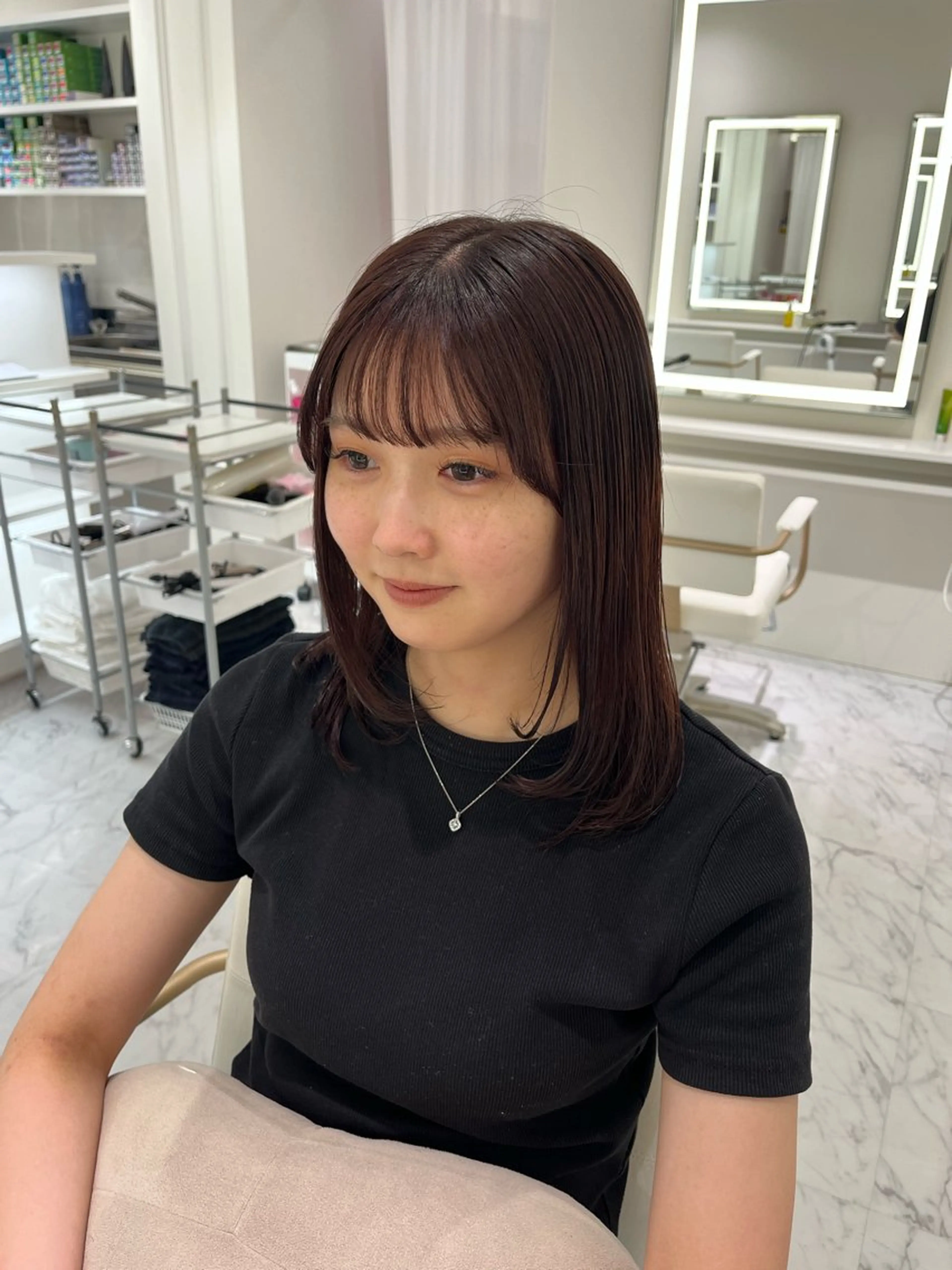 ミディアム カット ヘアカラー ParveMix /石田 佳澄🩶のヘアスタイル