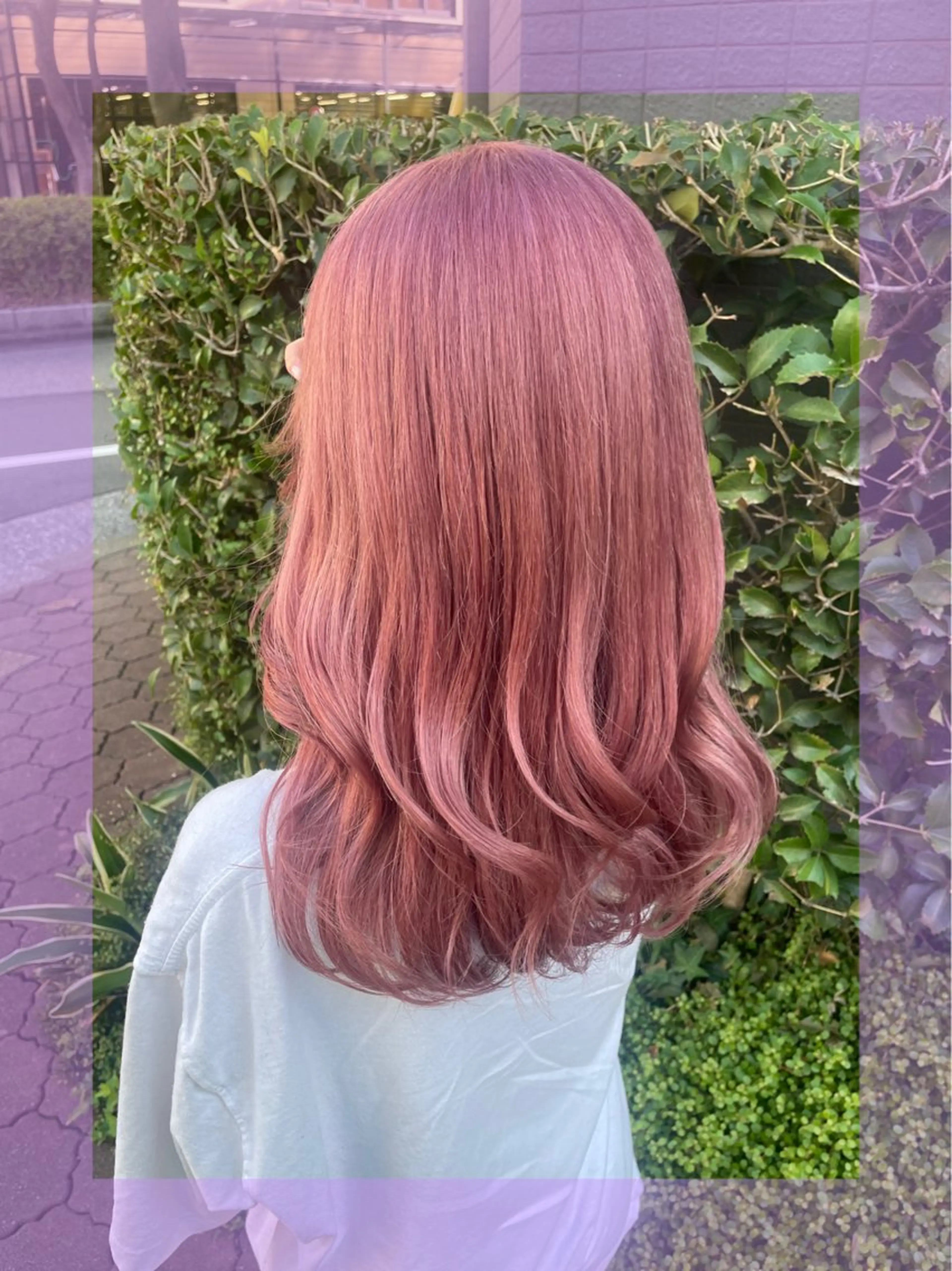 ロング カラー ヘアアレンジ ブリーチ ヘアカラー 🦄ブリーチ💜エク ステ💜MIU🦄のヘアスタイル