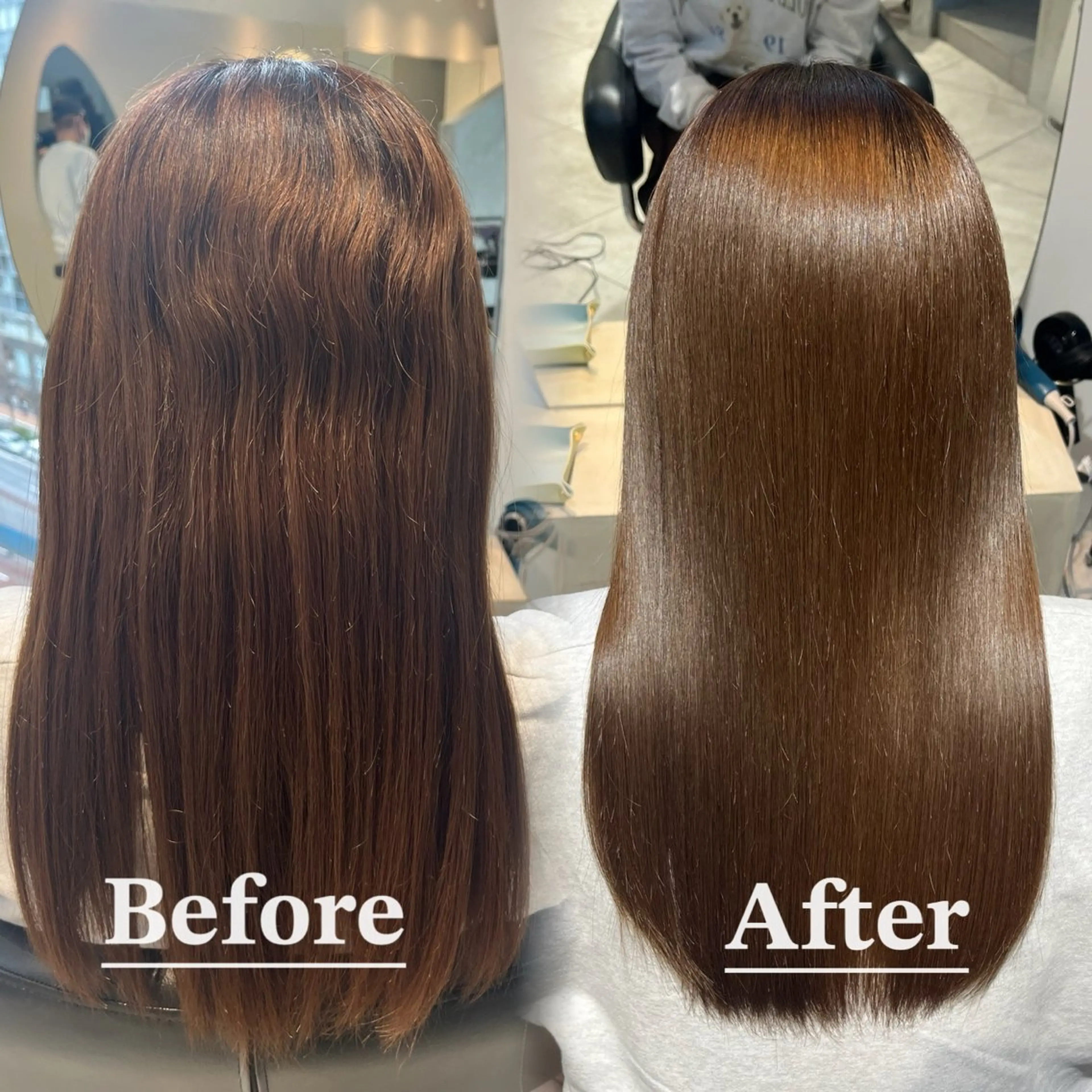 セミロング パーマ 縮毛矯正 トリートメント 🫧美髪縮毛矯正🫧 Haruのヘアスタイル