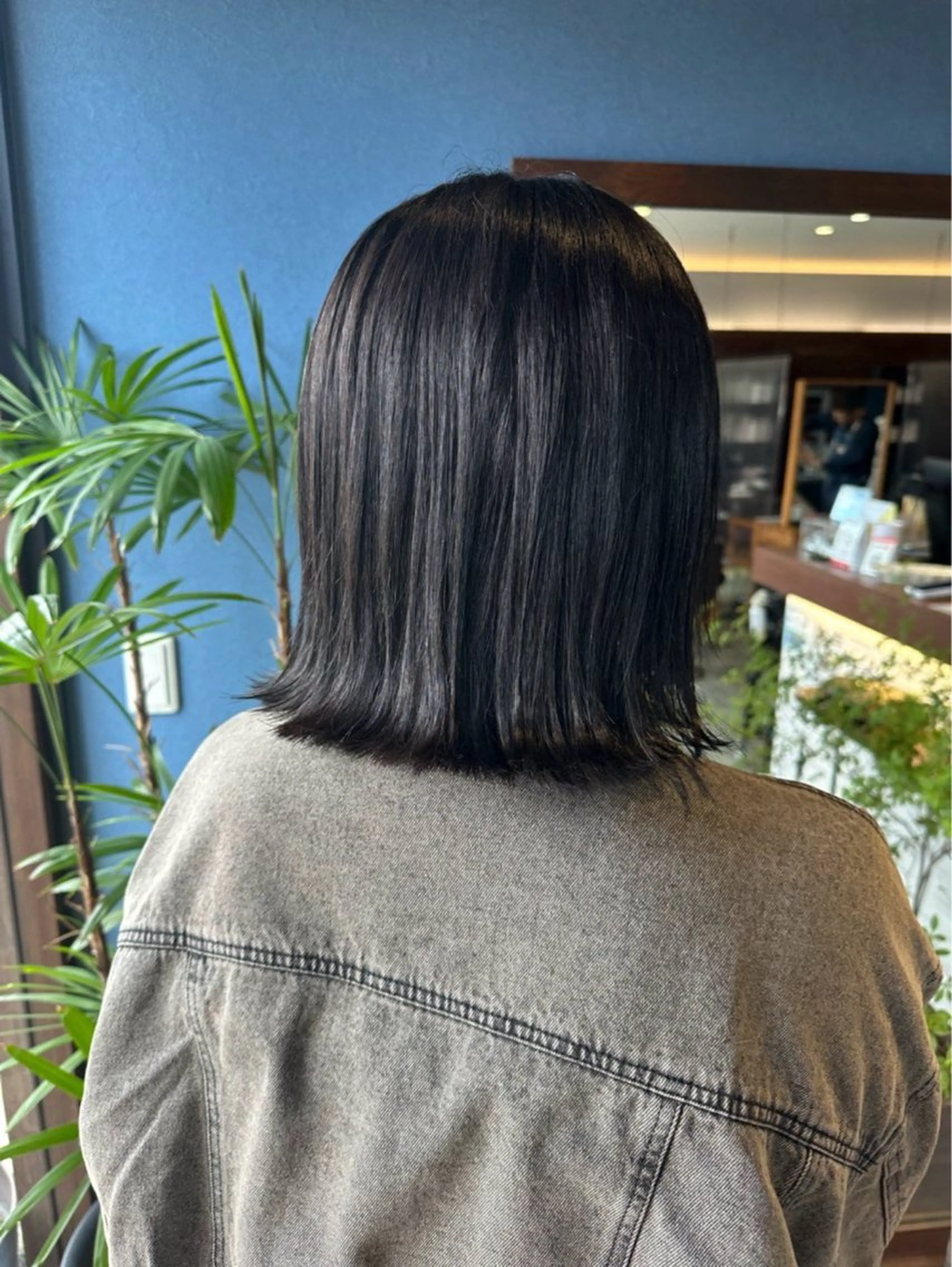ミディアム カラー 黒髪 透明感カラー ヘアカラー 🎀Kubu🍀 Natsumu🎀のヘアスタイル
