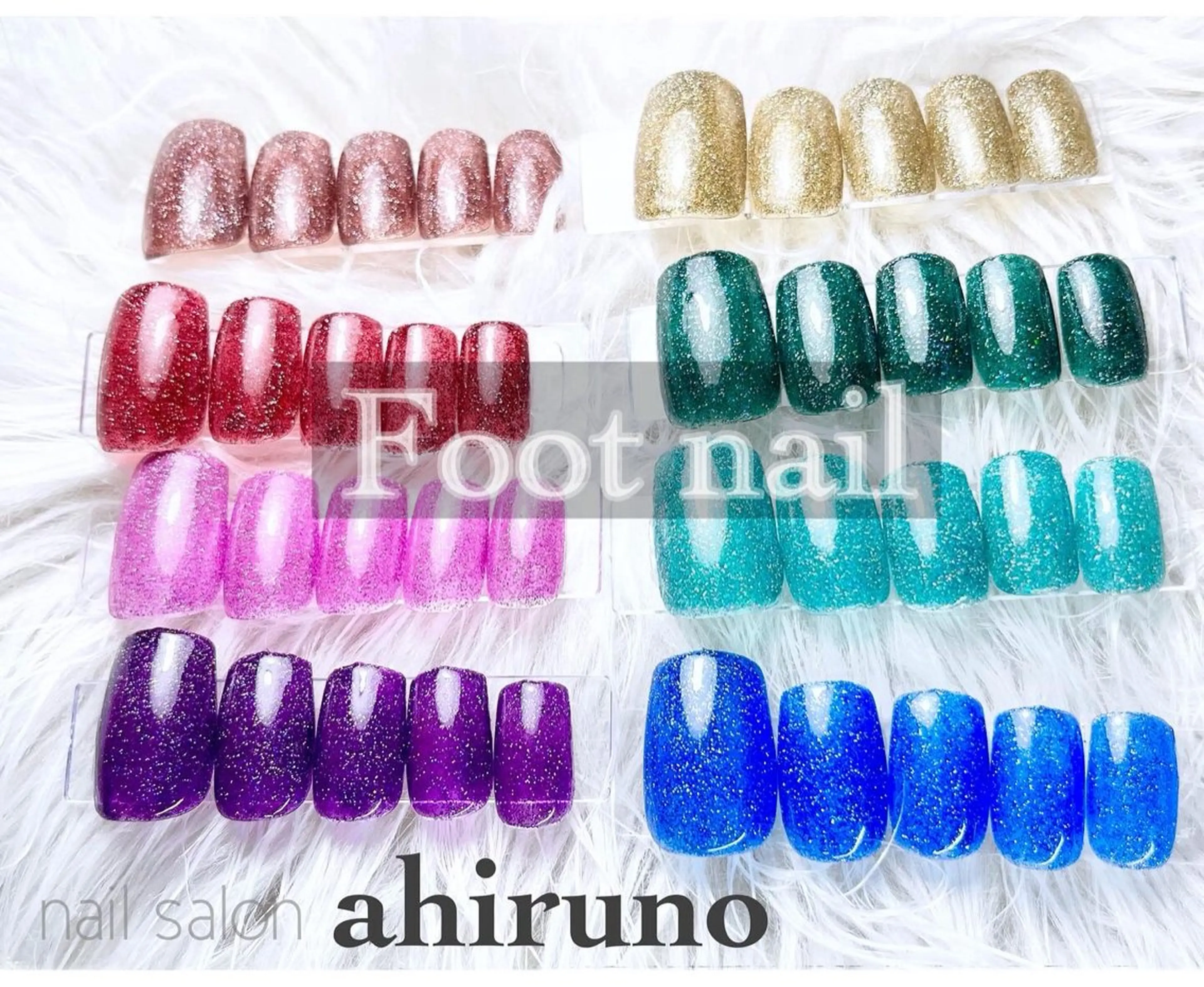 ネイル フラッシュネイル フットネイル ラメ(グリッター) フットネイル ａｈｉｒｕｎｏ ✿ ｙｕiのネイルデザイン