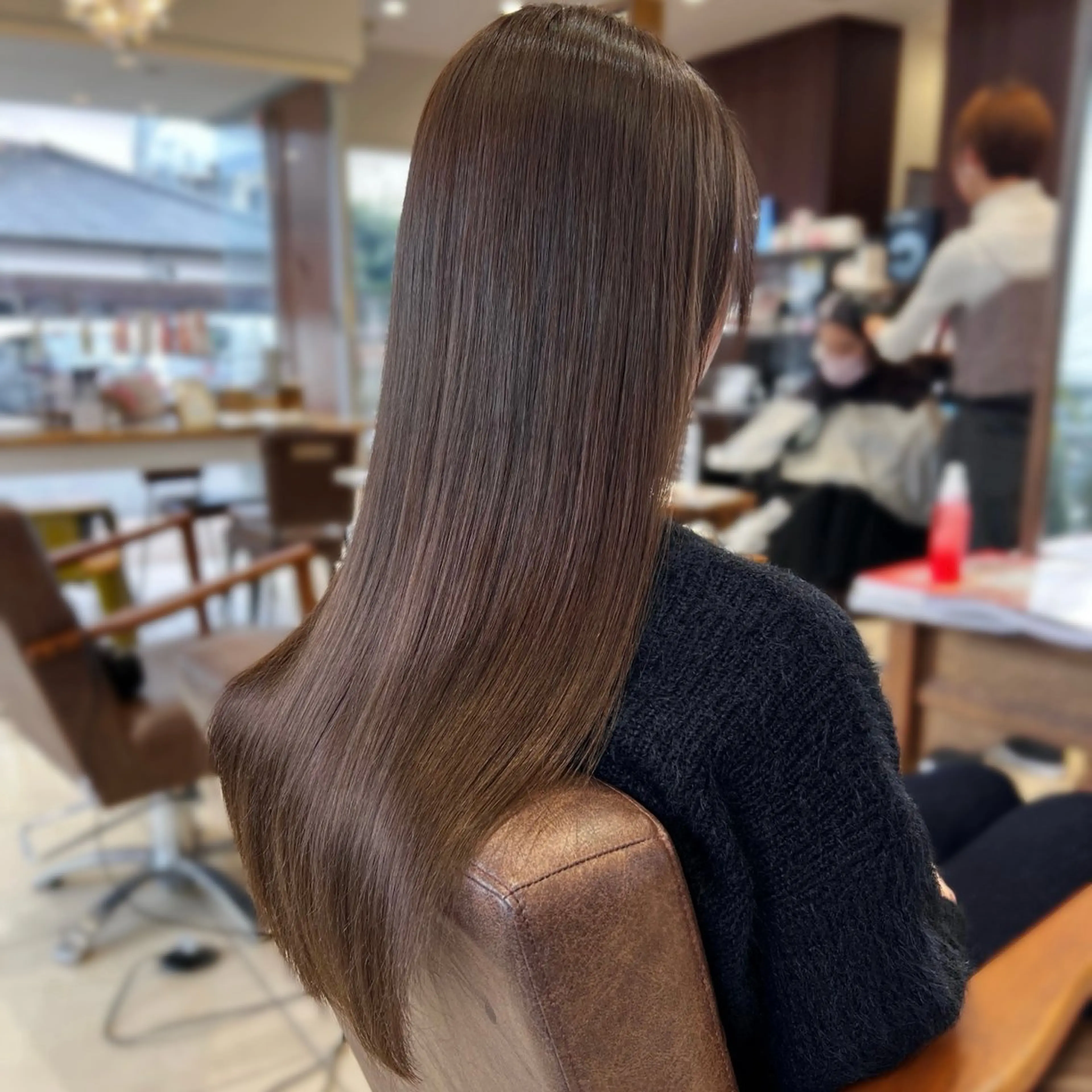 ロング 縮毛矯正 福川 優月のヘアスタイル