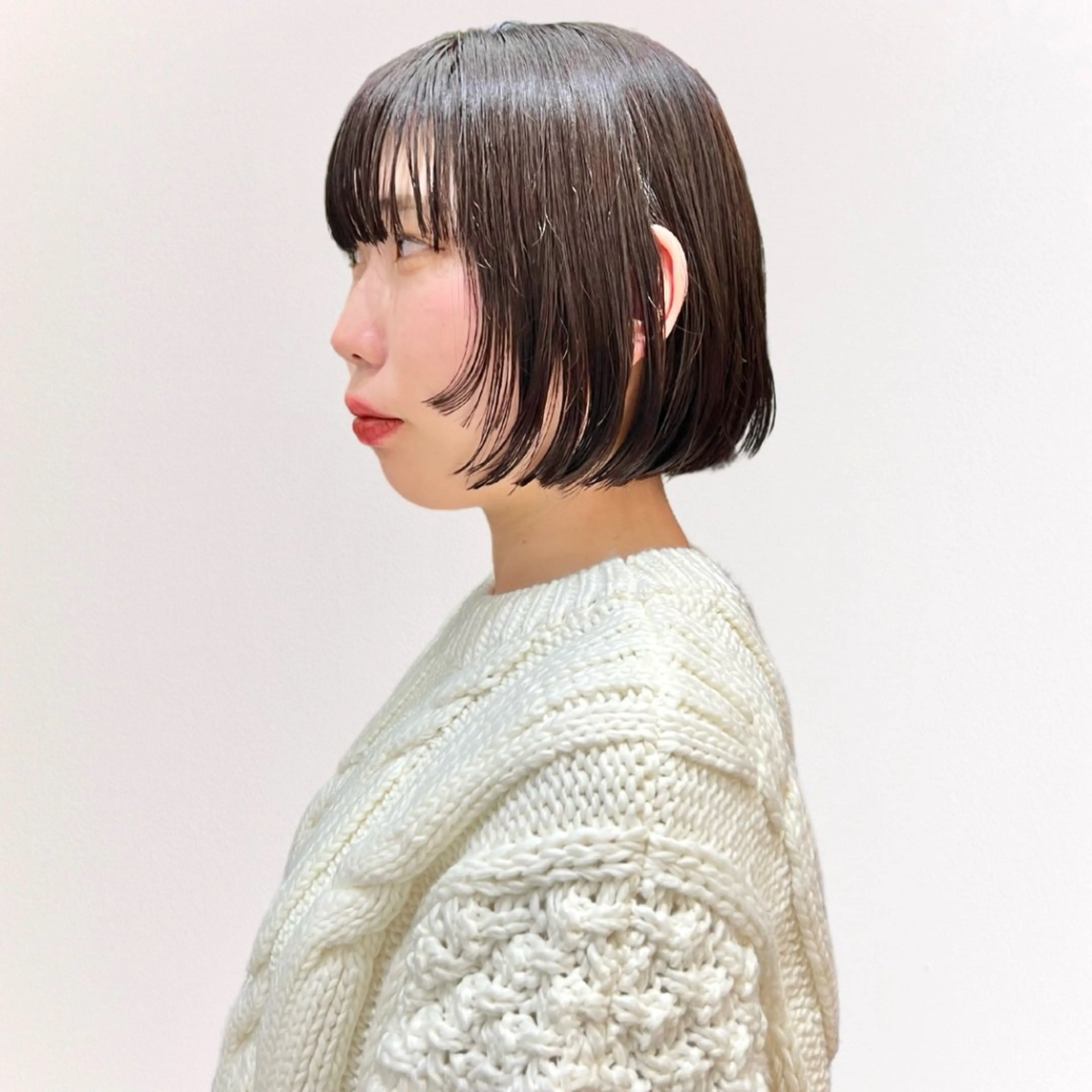 ショート カラー 似合わせカット カット KOHNO/ブリーチ なし/透明感カラーのヘアスタイル